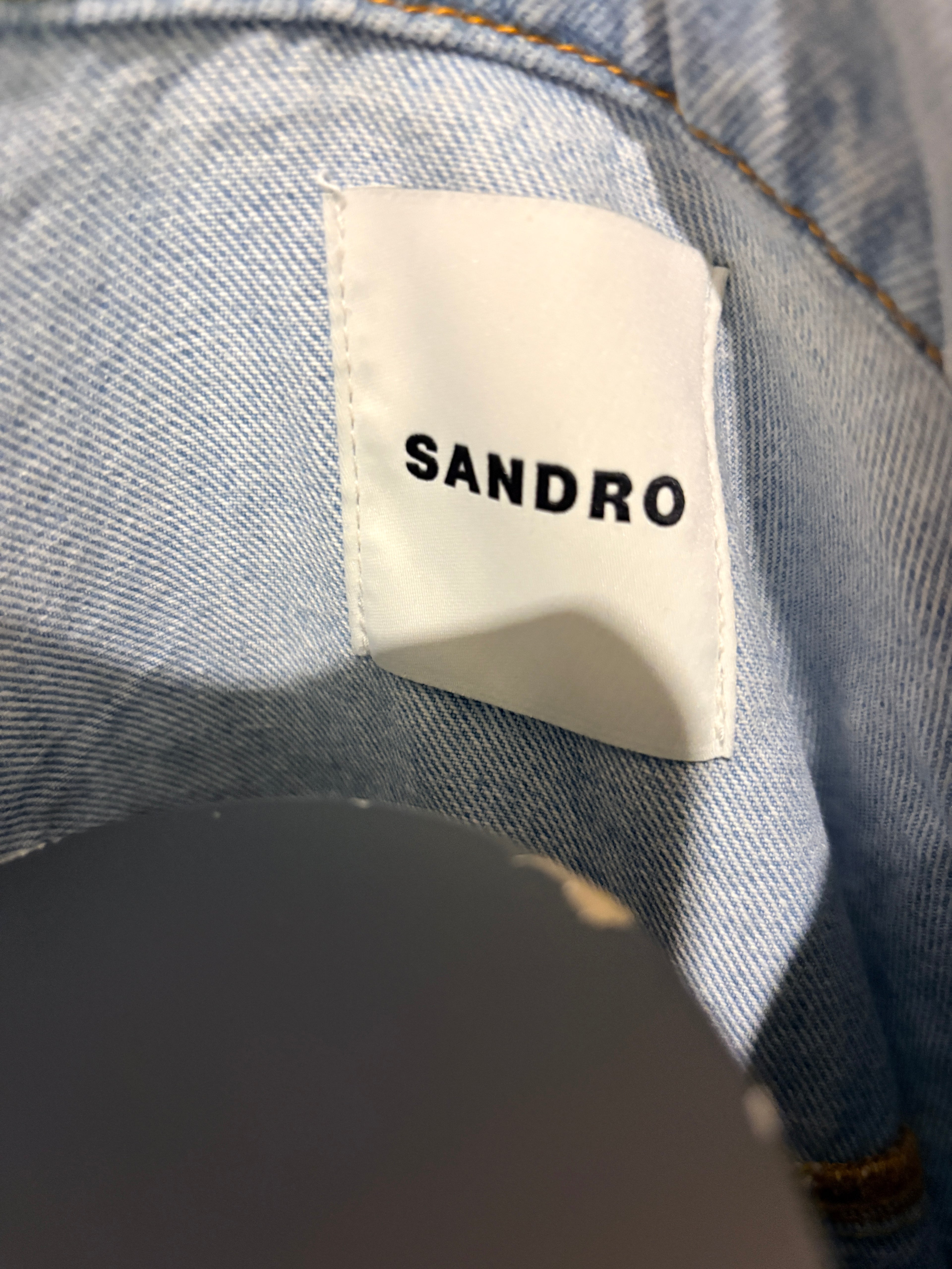 Veste en jeans strassée Sandro "Paloma" – Neuve avec étiquette – Taille 40