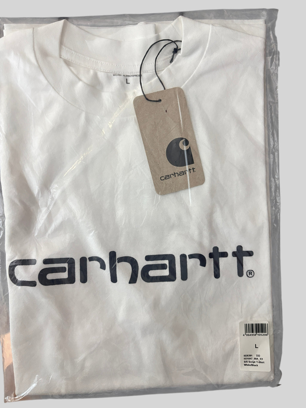Carhartt WIP S/S Script T-Shirt White / Black – Neuf avec étiquette Carhartt