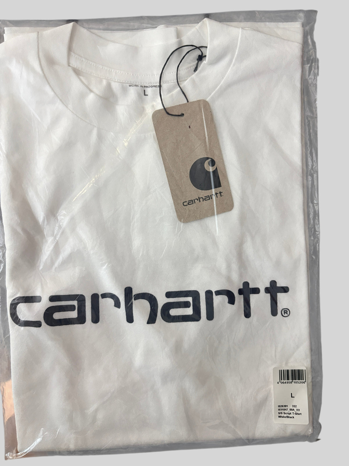 Carhartt WIP S/S Script T-Shirt White / Black – Neuf avec étiquette Carhartt