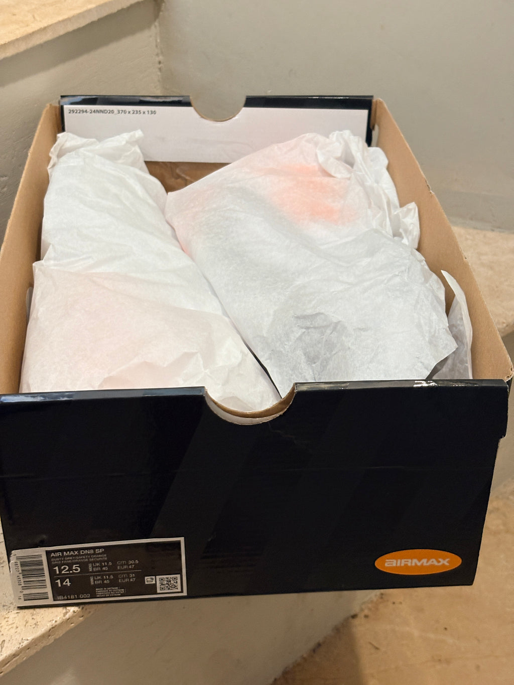 Palace x Nike Air Max Dn8 SP Dusty Grey Safety Orange – Neuve avec étiquette NIKE