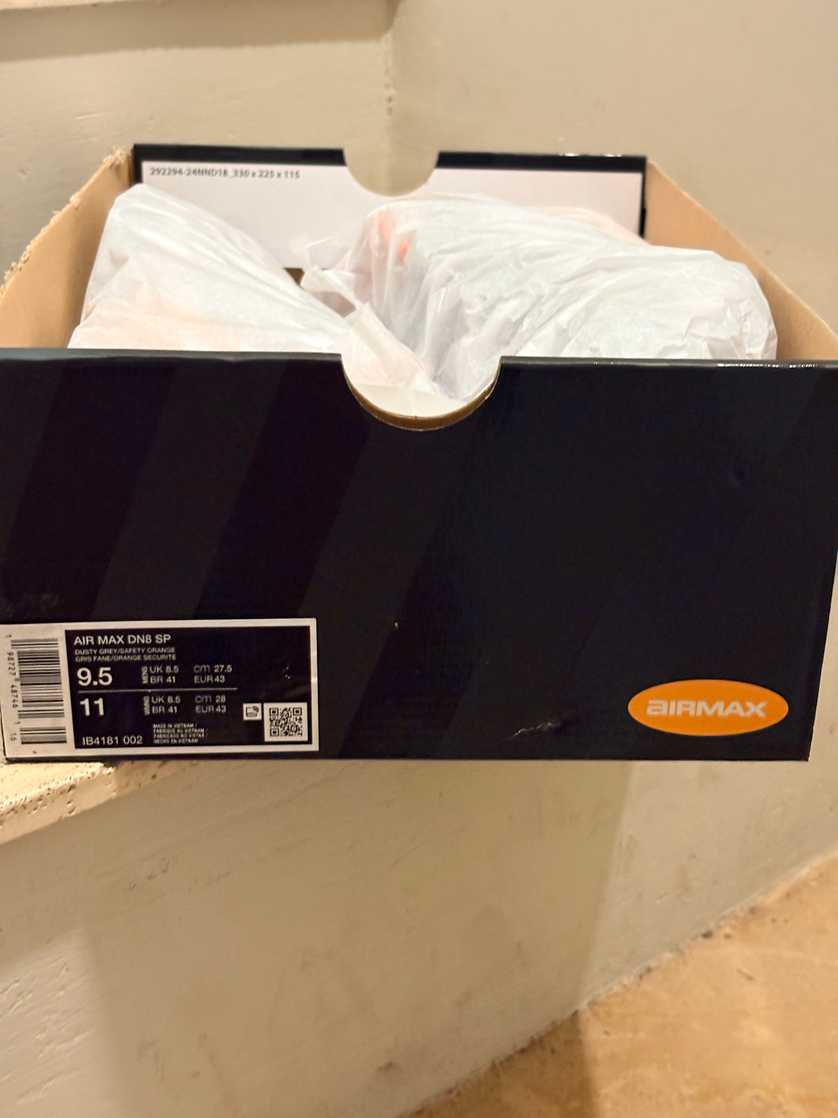 Palace x Nike Air Max Dn8 SP Dusty Grey Safety Orange – Neuve avec étiquette NIKE