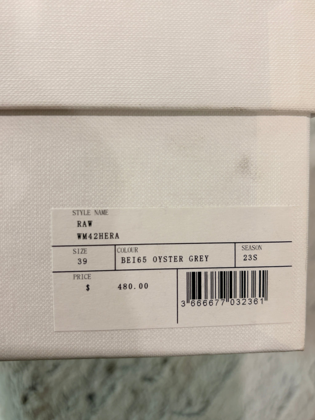 Sandales à lacets IRO Paris "RAW" neuves – Cuir Oyster Grey – T.39