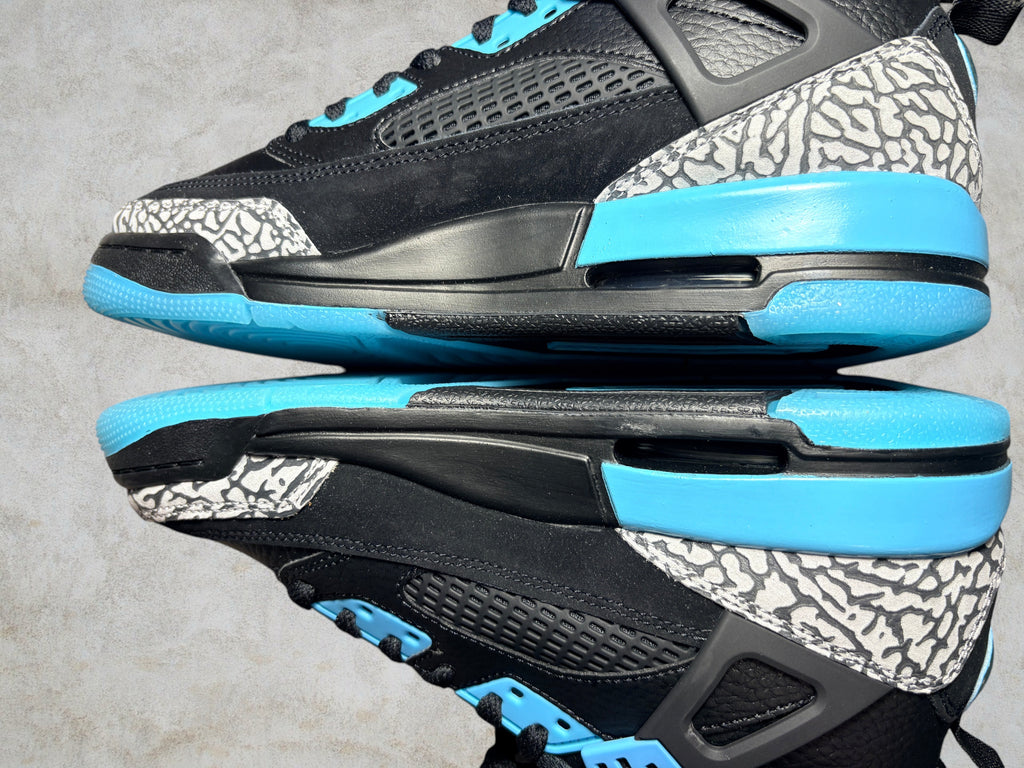 Jordan Spizike Low "Black / Wolf Grey - Gamma Blue" (Grade School)
