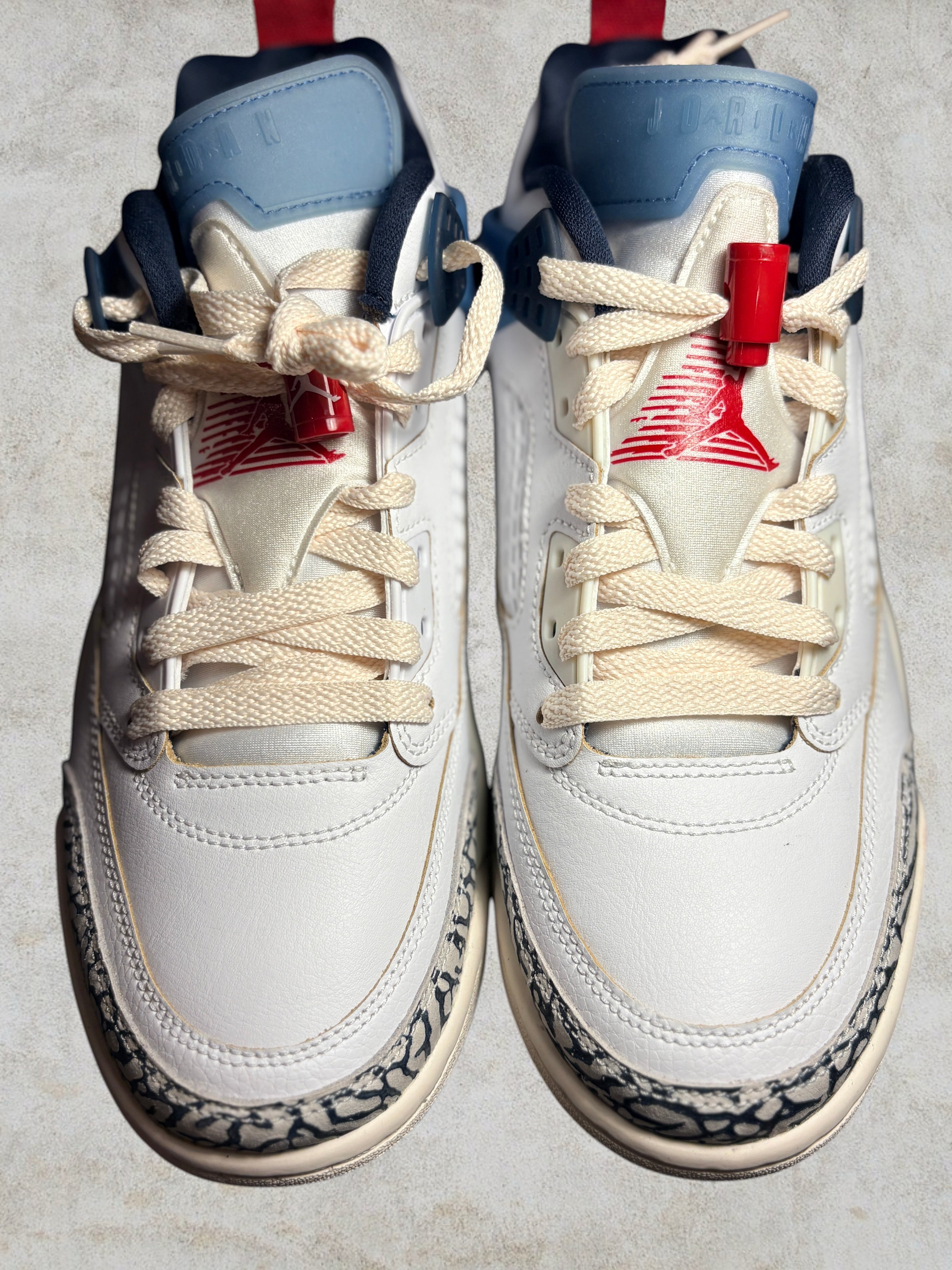 Jordan Spizike Low "White Gym Red Armory Navy"- T40 - Neuve