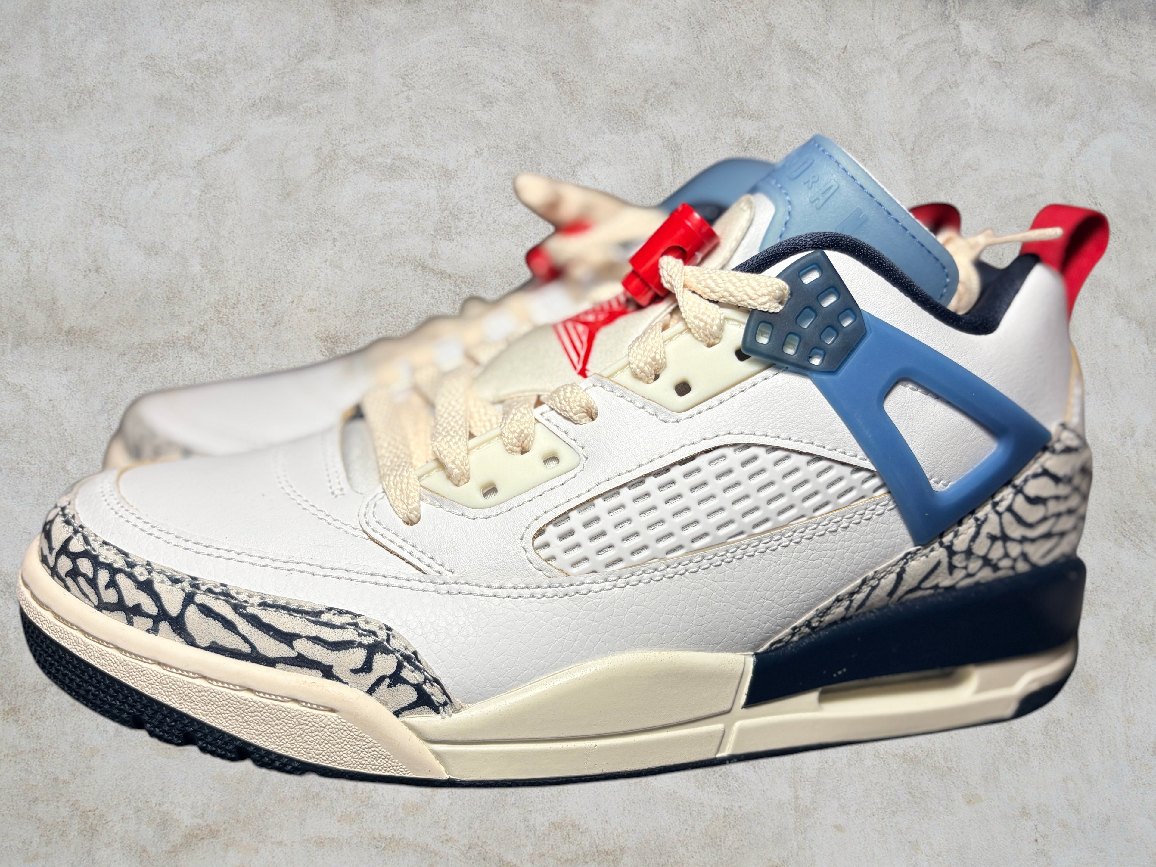 Jordan Spizike Low "White Gym Red Armory Navy"- T40 - Neuve