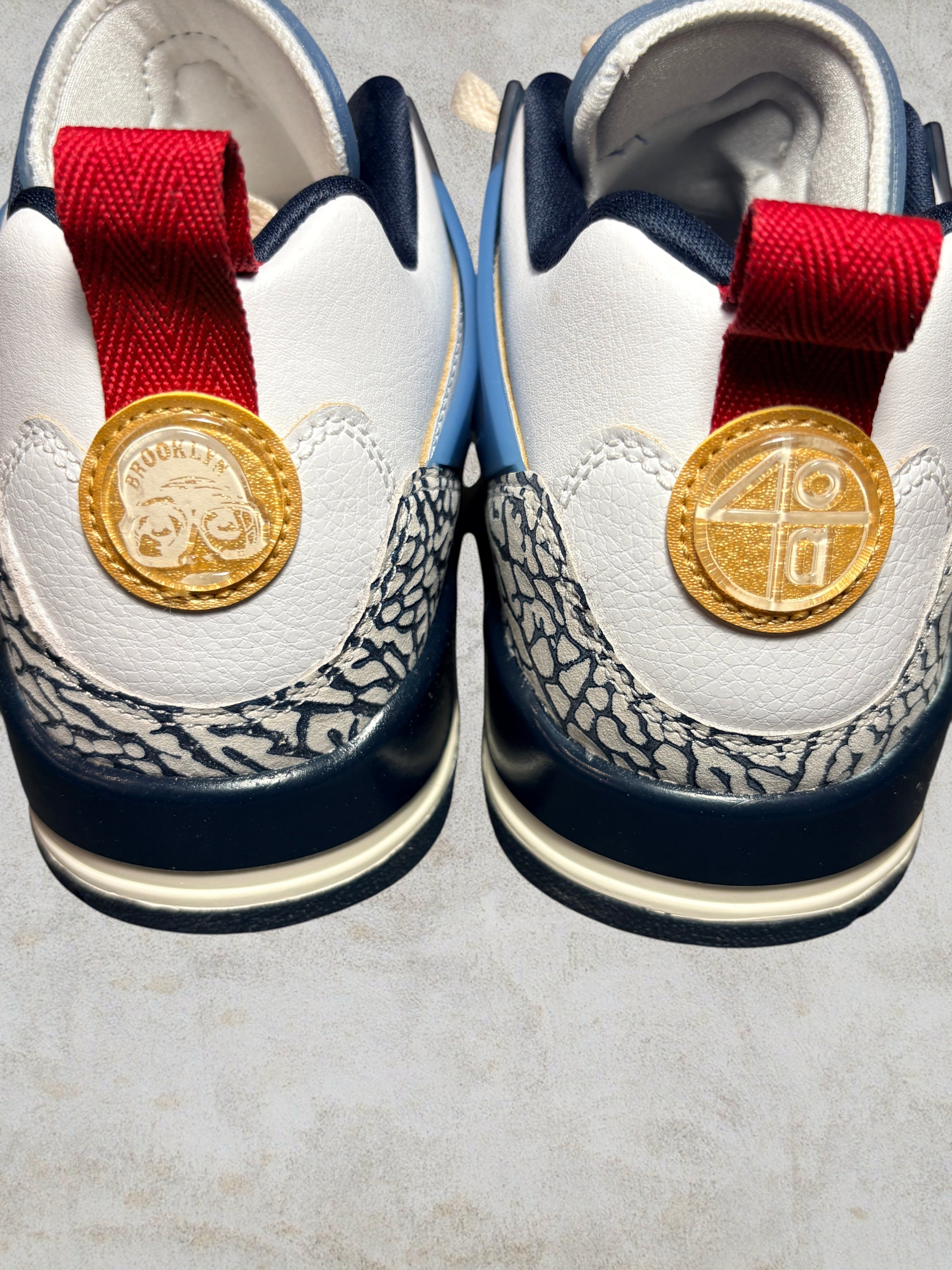 Jordan Spizike Low "White Gym Red Armory Navy"- T40 - Neuve