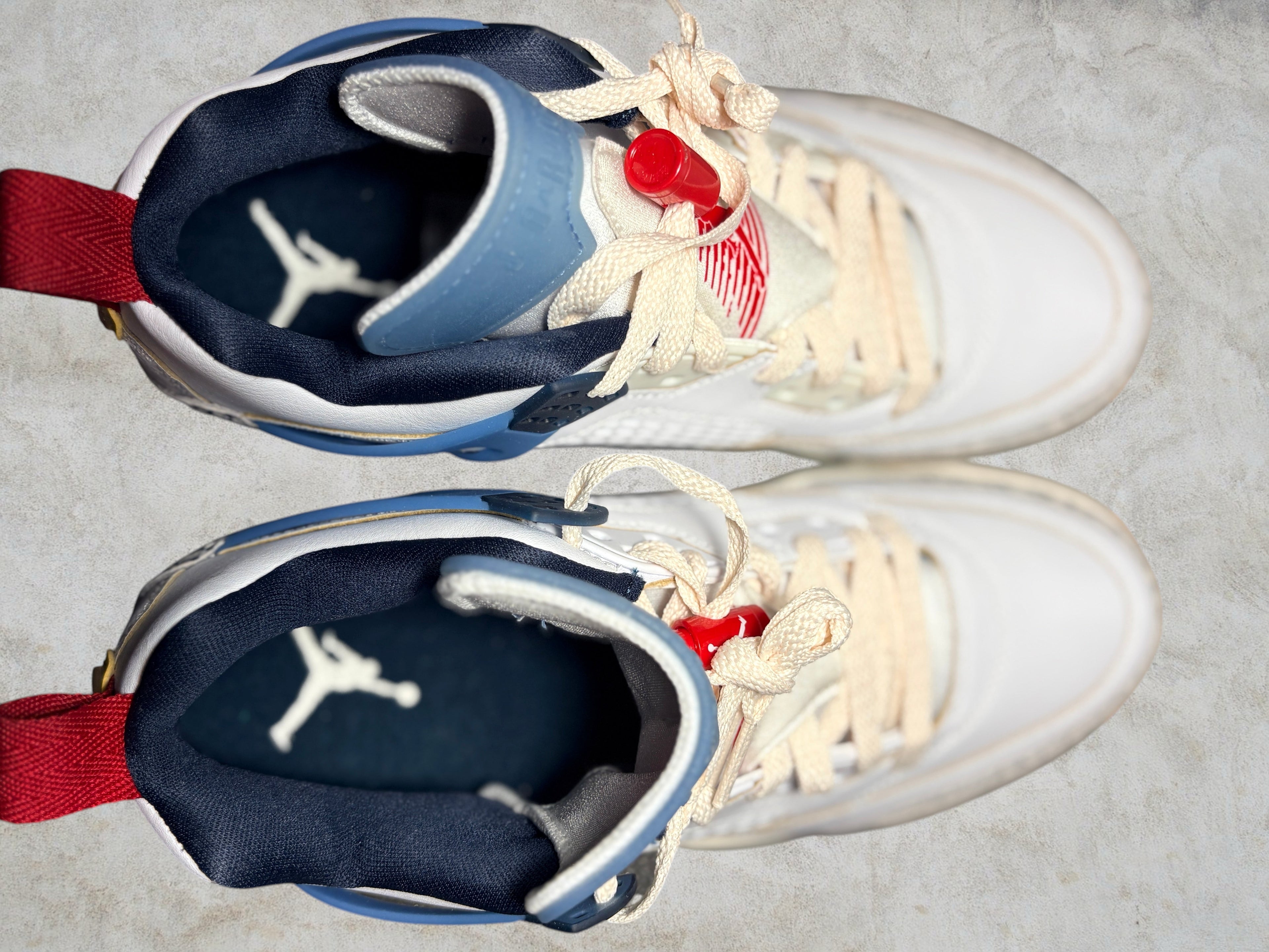 Jordan Spizike Low "White Gym Red Armory Navy"- T40 - Neuve