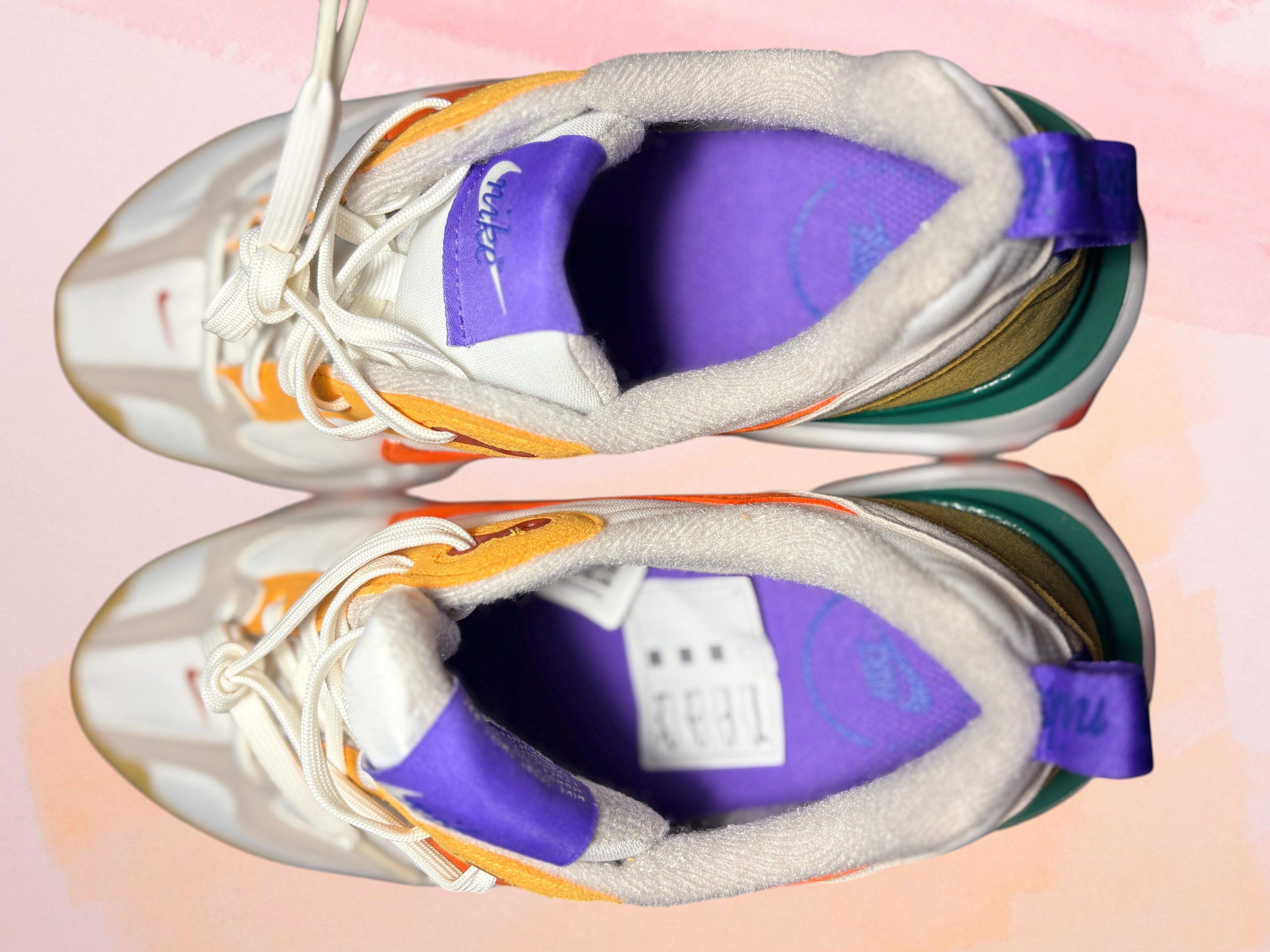 Nike Air Max Dawn – "White / Kumquat / Marina"(Orange/Jaune/Vert) – Neuves avec étiquette (Copie)