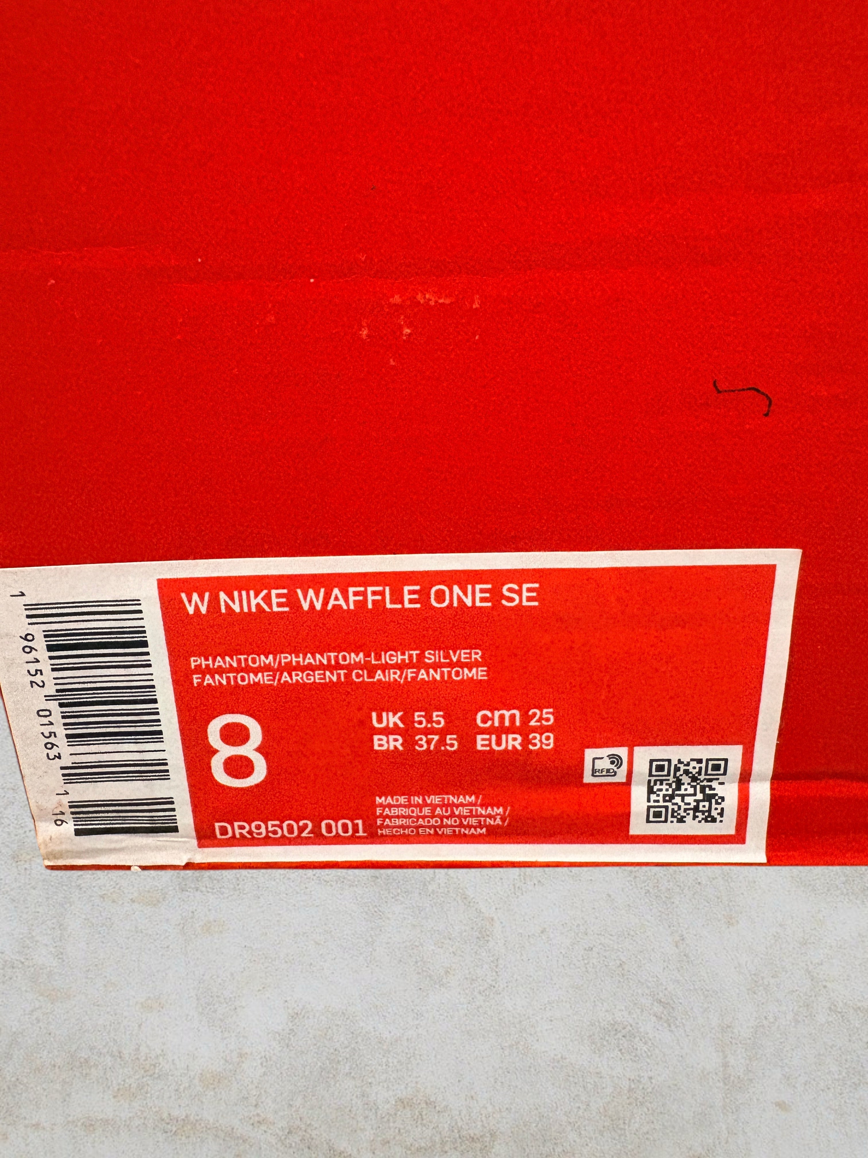 Nike Waffle One SE Phantom Light Silver  T36,5 – Blanc/Crème/Gomme
