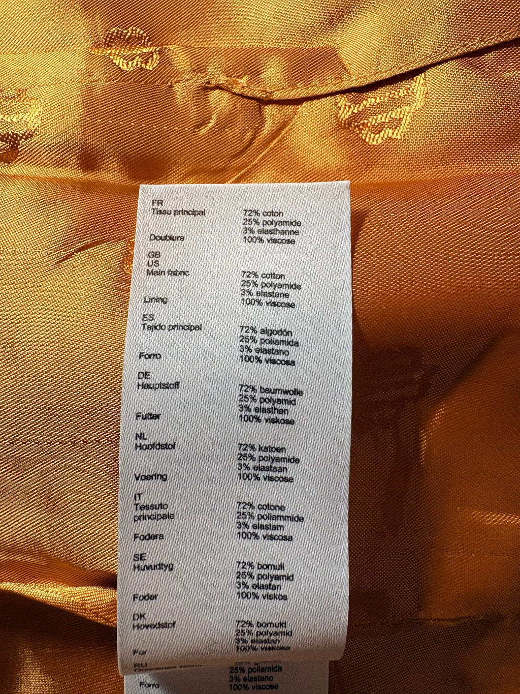 Robe Blazer Ajustée à Découpes – Orange Flash – Taille 40 (Neuve avec étiquette)