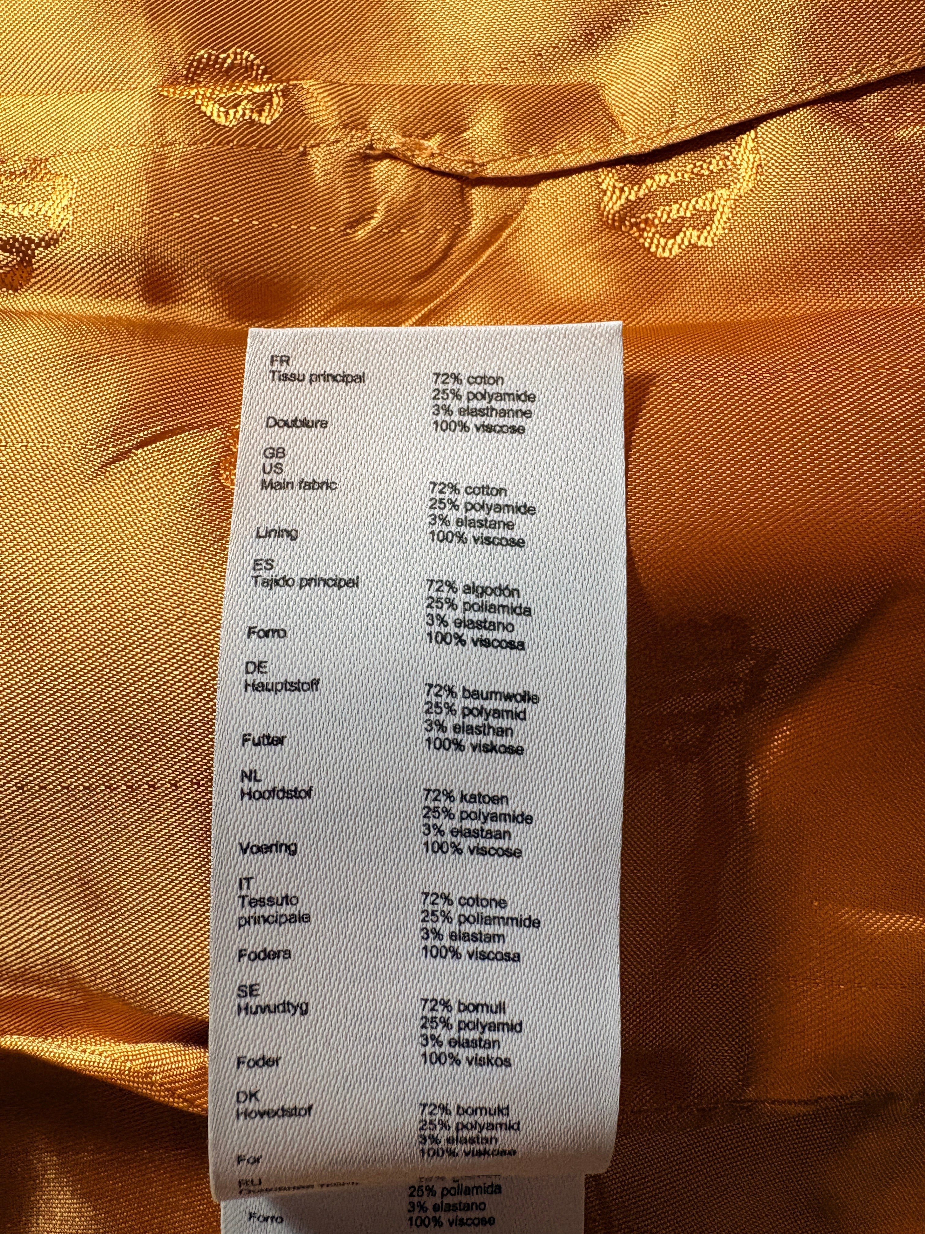 Robe Blazer Ajustée à Découpes – Orange Flash – Taille 40 (Neuve avec étiquette)