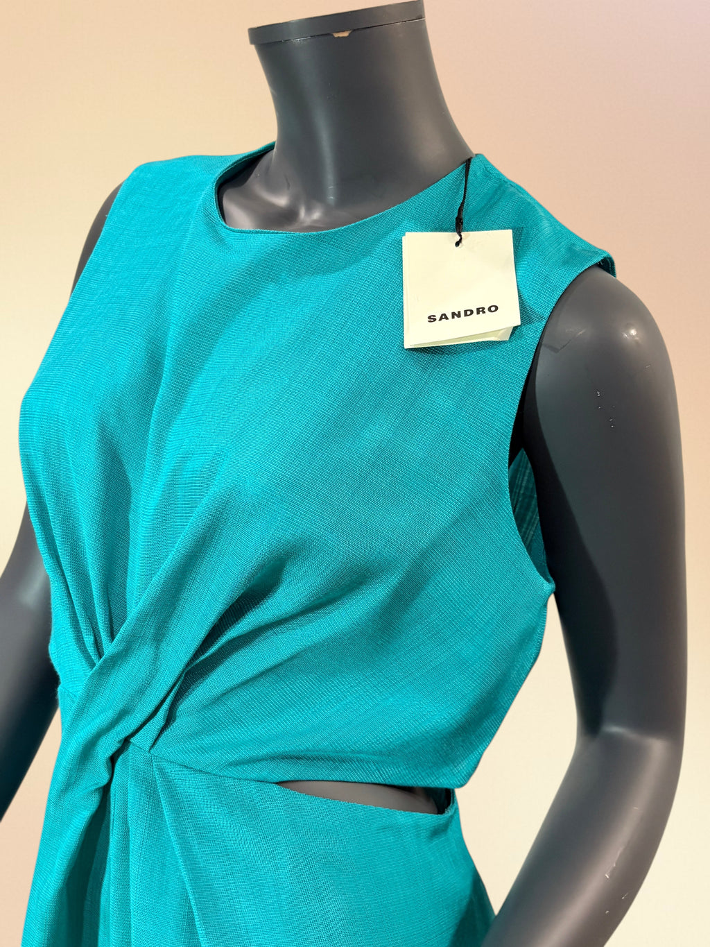 Robe Courte "Liv" Vert Émeraude – Sandro Paris