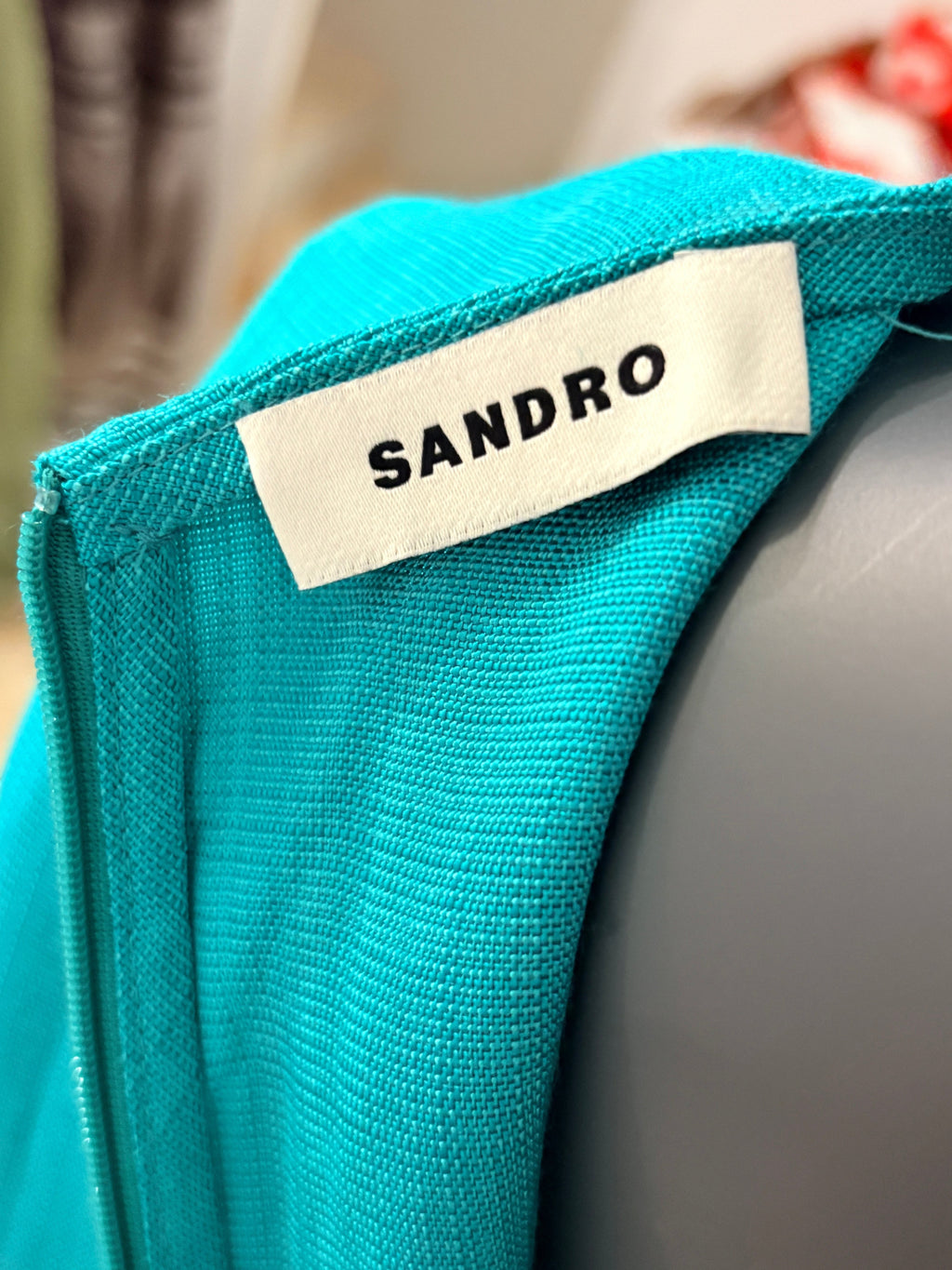 Robe Courte "Liv" Vert Émeraude – Sandro Paris