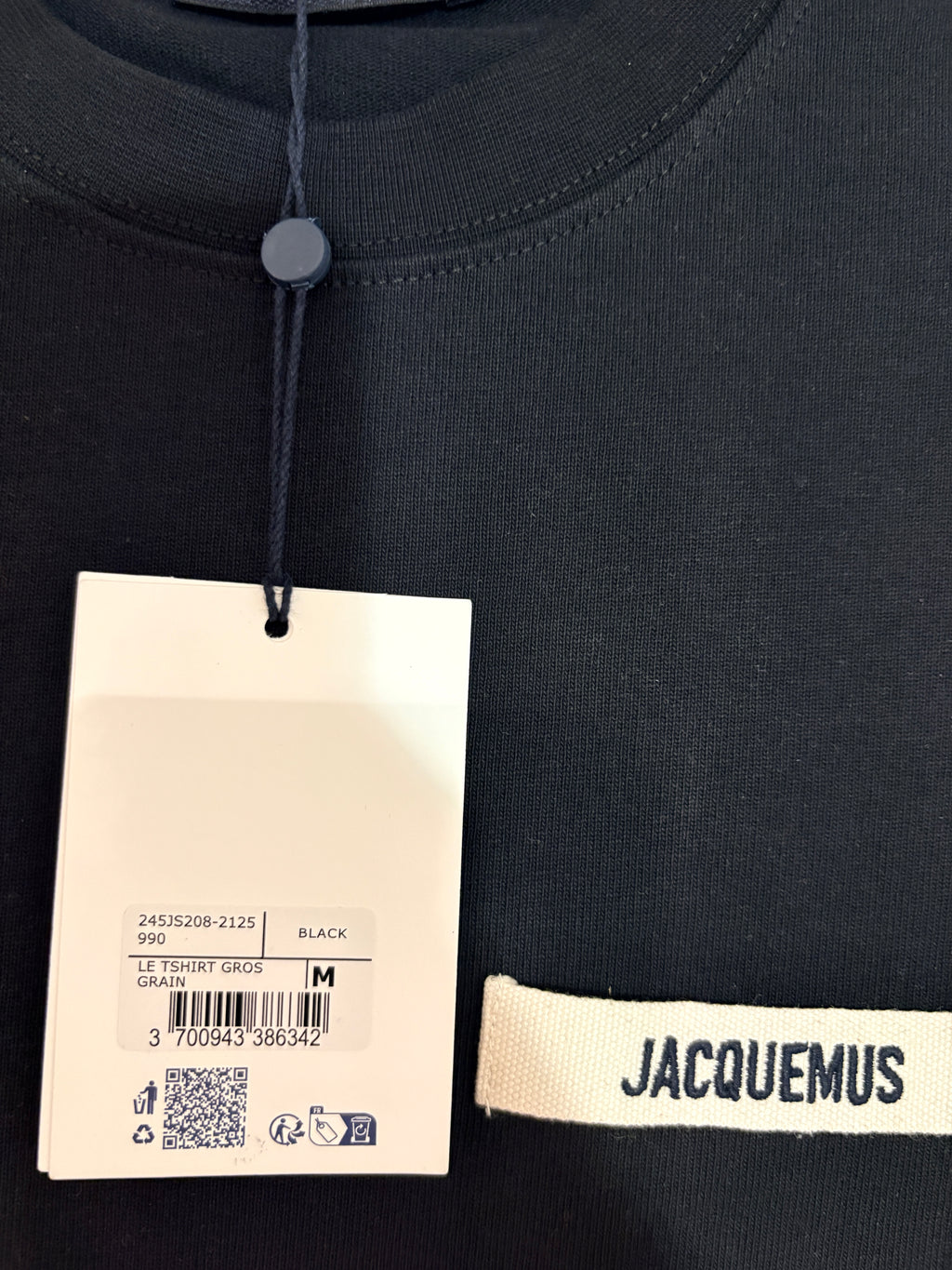 Le T-shirt Jacquemus Gros Grain – Noir