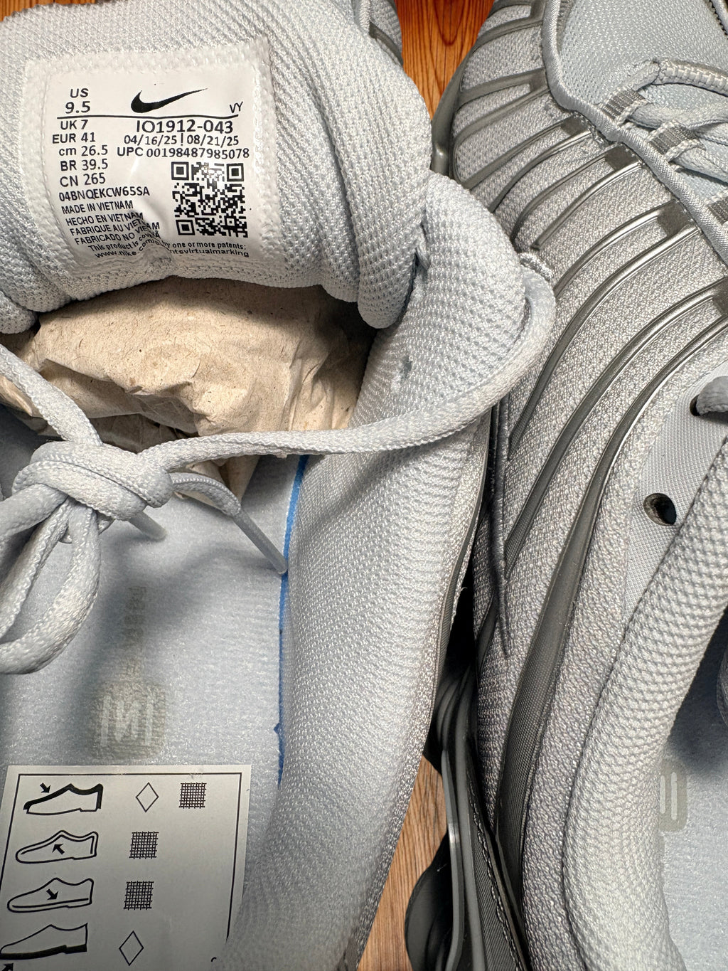 Nike Shox TL Metallic Silver NEUVE / DS