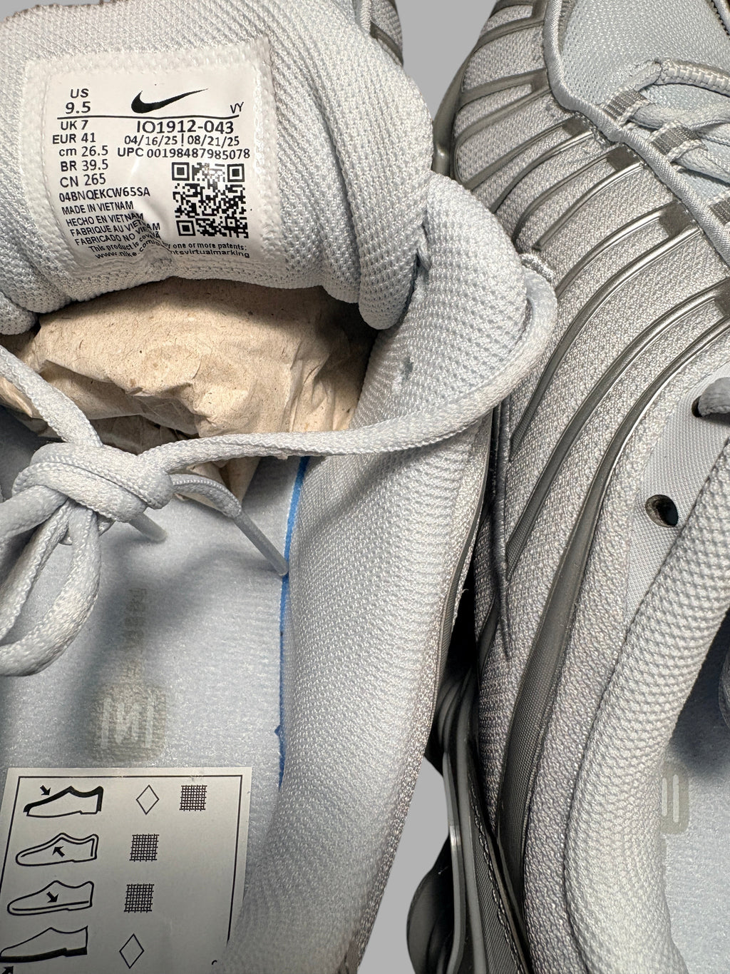 Nike - Shox TL - Pure Platinum / Smoke Grey / Metallic Silver - Neuve avec étiquette NIKE