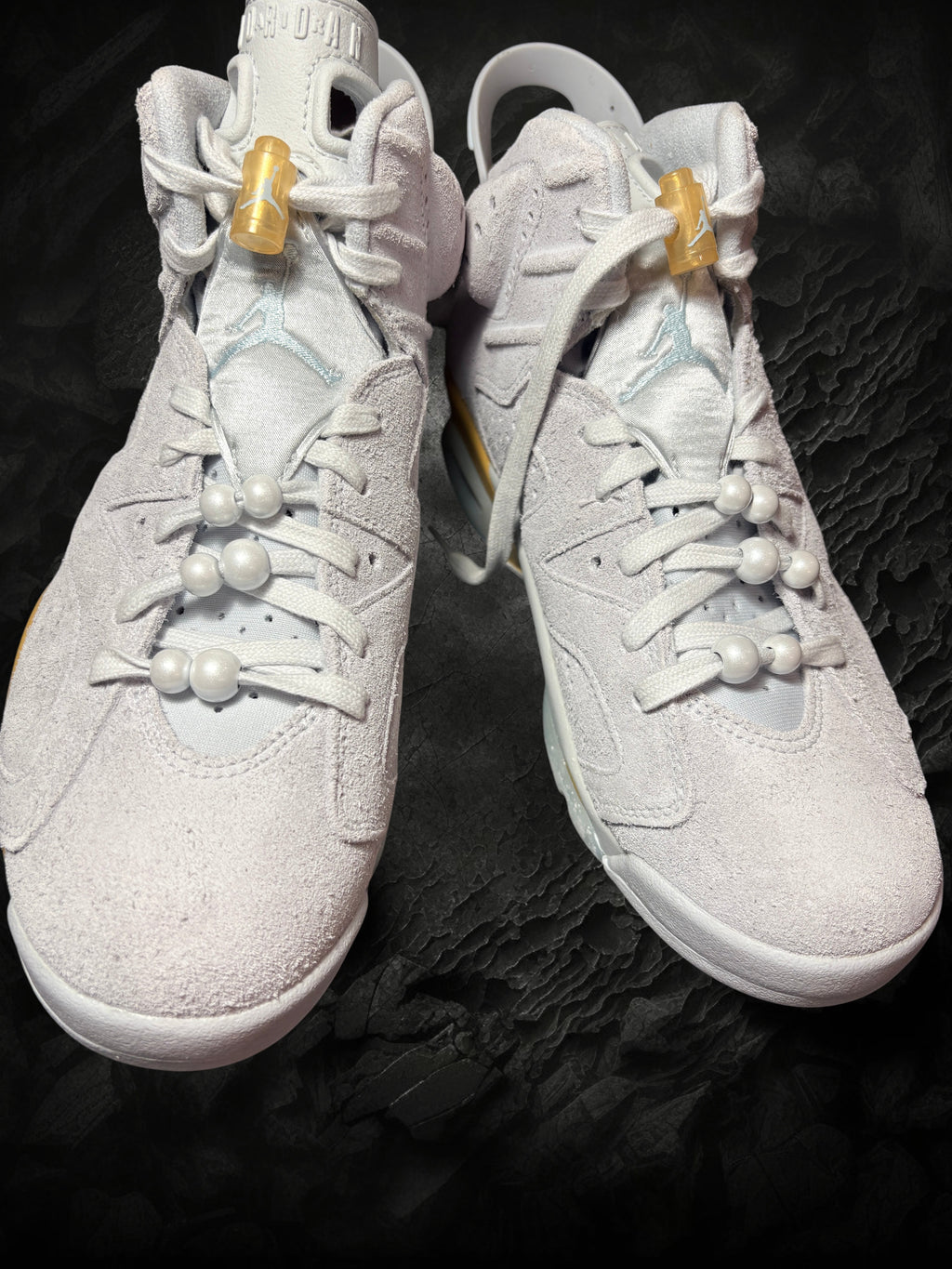 Air Jordan 6 Retro Craft "Paris Olympics" Pure Platinium/Glacier Blue– Taille 40.5 (Neuve / Boîte abîmée)