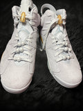 Air Jordan 6 Retro Craft "Paris Olympics" Pure Platinium/Glacier Blue– Taille 40.5 (Neuve / Boîte abîmée)