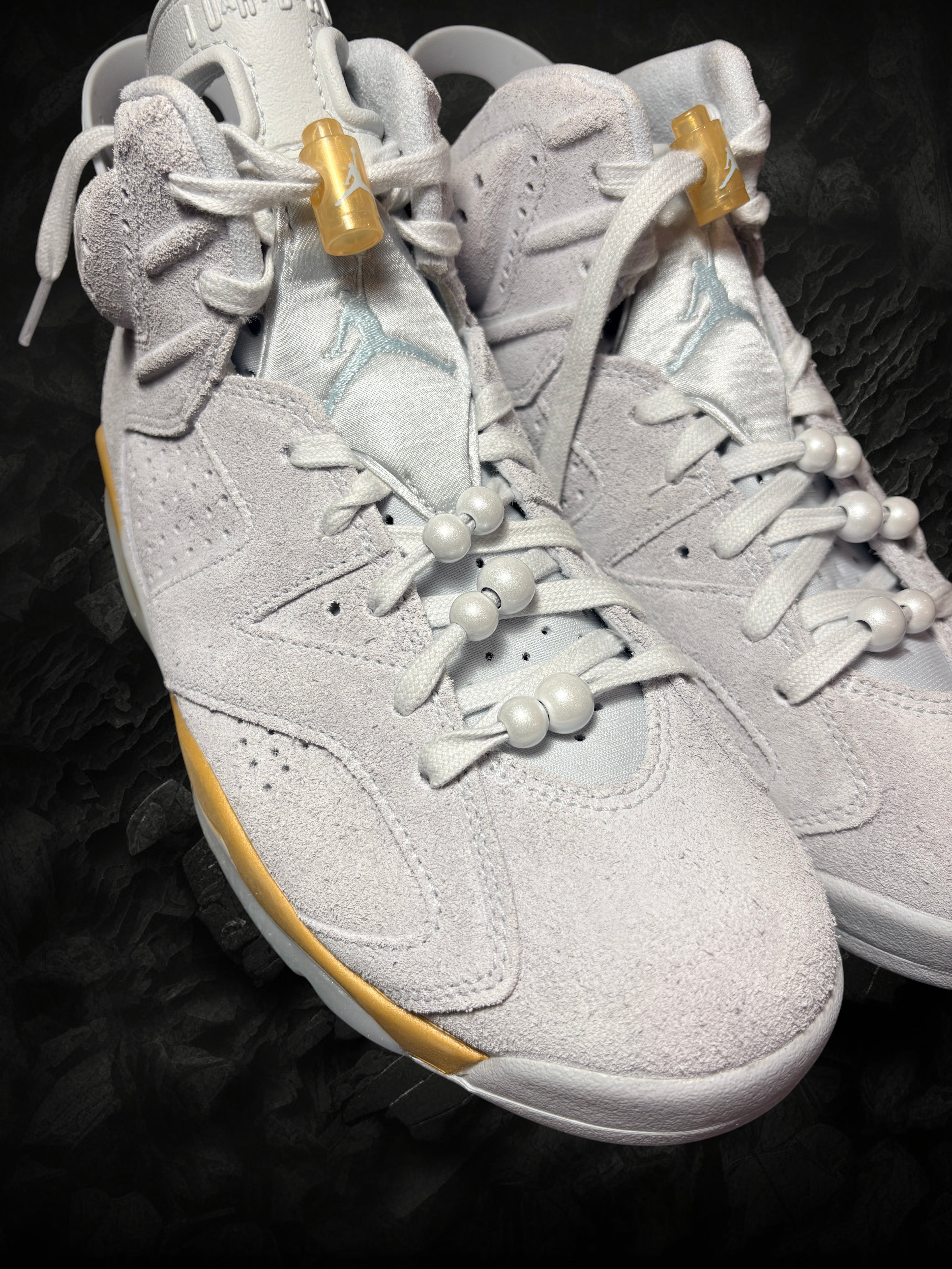 Air Jordan 6 Retro Craft "Paris Olympics" Pure Platinium/Glacier Blue– Taille 40.5 (Neuve / Boîte abîmée)