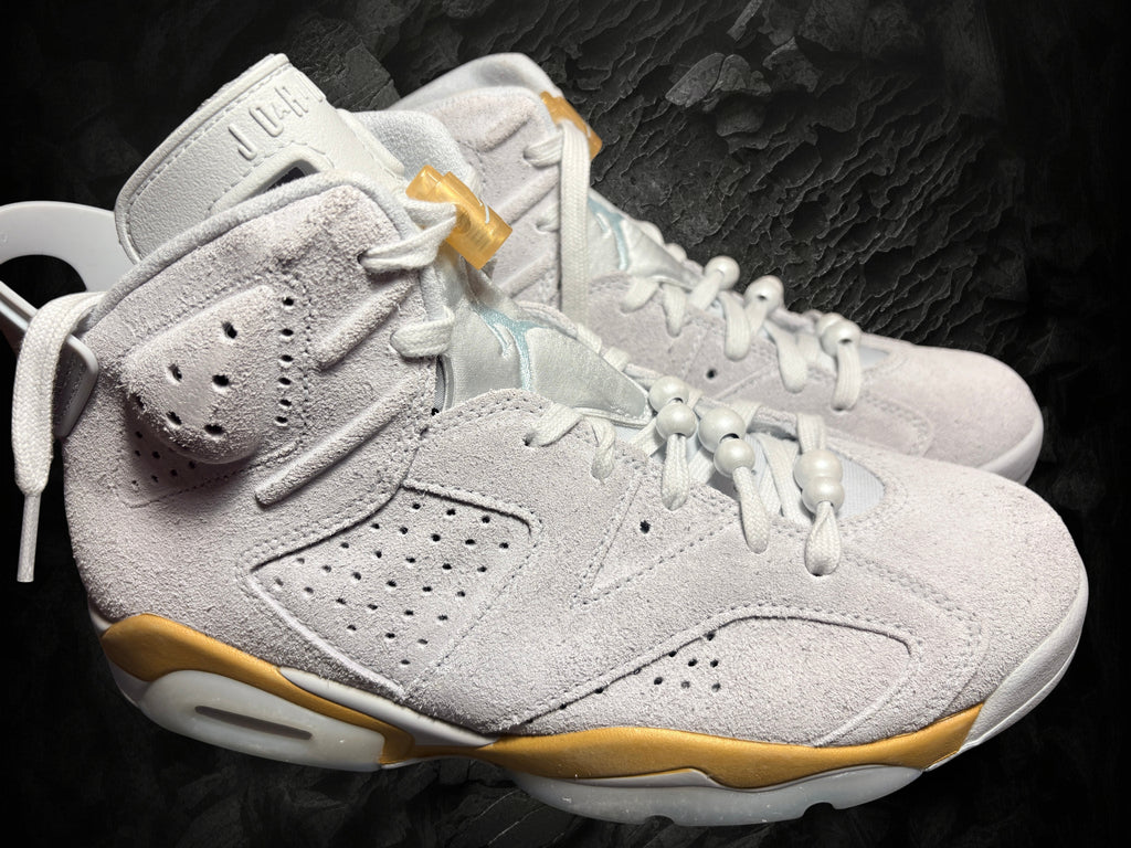 Air Jordan 6 Retro Craft "Paris Olympics" Pure Platinium/Glacier Blue– Taille 40.5 (Neuve / Boîte abîmée)