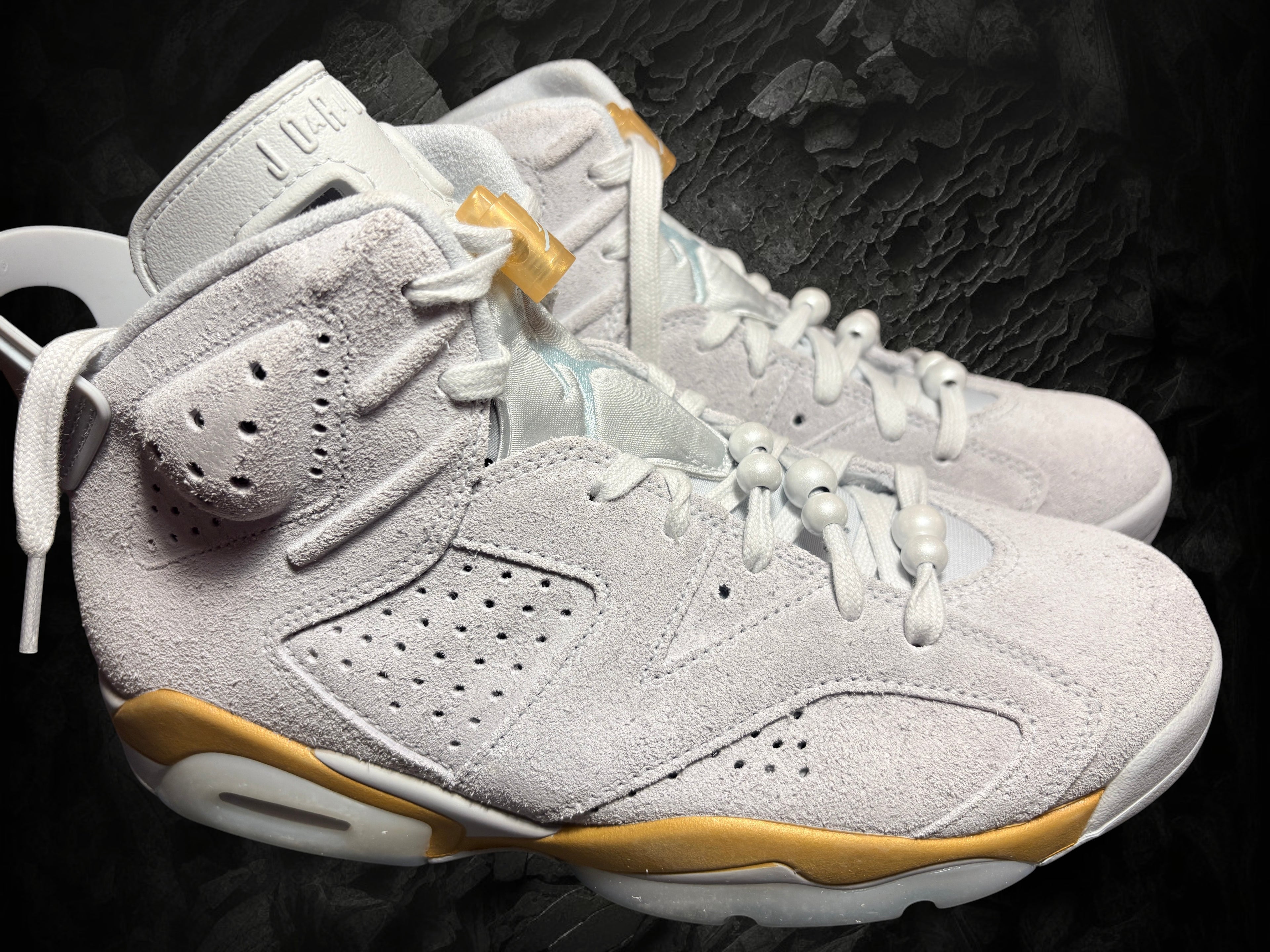 Air Jordan 6 Retro Craft "Paris Olympics" Pure Platinium/Glacier Blue– Taille 40.5 (Neuve / Boîte abîmée)
