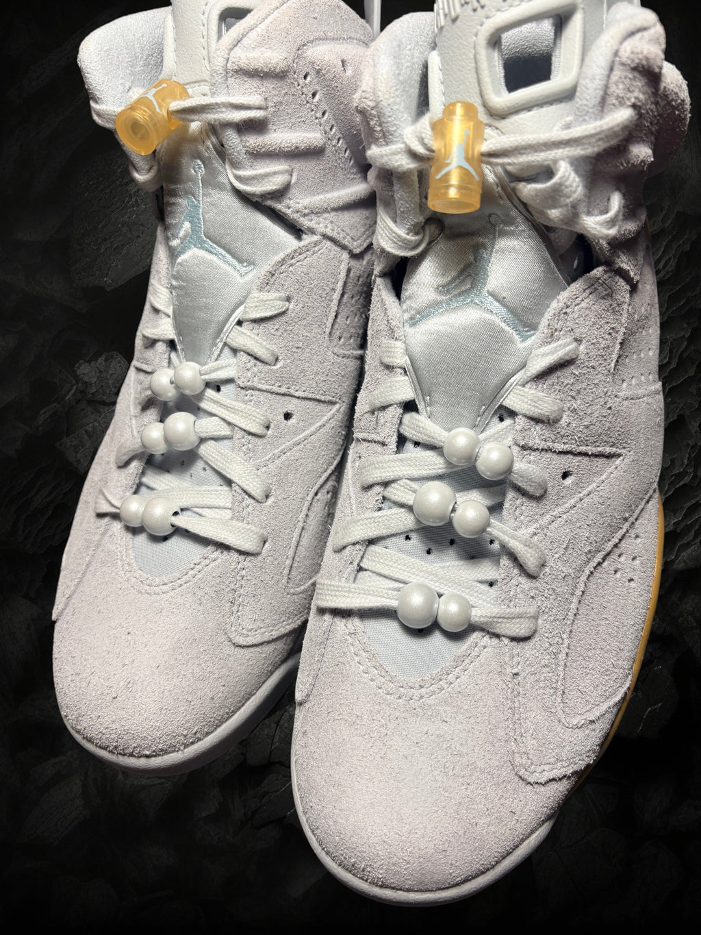 Air Jordan 6 Retro Craft "Paris Olympics" Pure Platinium/Glacier Blue– Taille 40.5 (Neuve / Boîte abîmée)