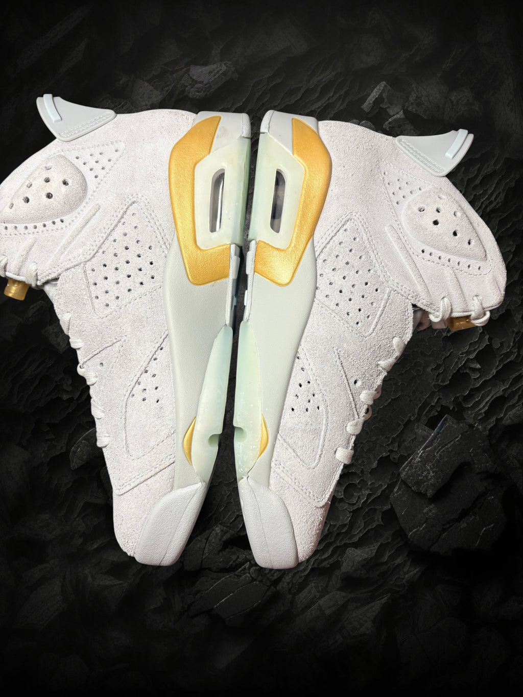 Air Jordan 6 Retro Craft "Paris Olympics" Pure Platinium/Glacier Blue– Taille 40.5 (Neuve / Boîte abîmée)