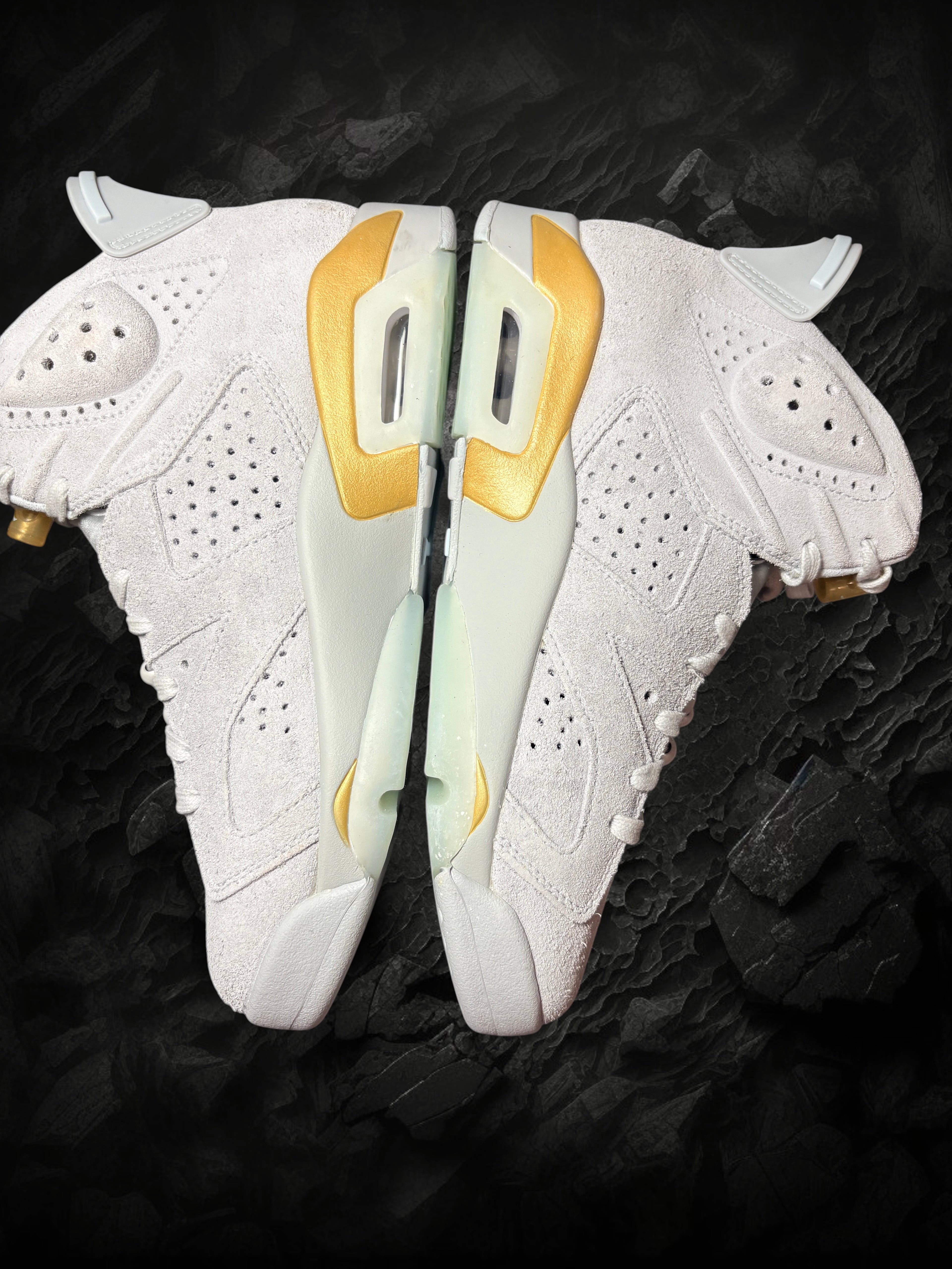 Air Jordan 6 Retro Craft "Paris Olympics" Pure Platinium/Glacier Blue– Taille 40.5 (Neuve / Boîte abîmée)