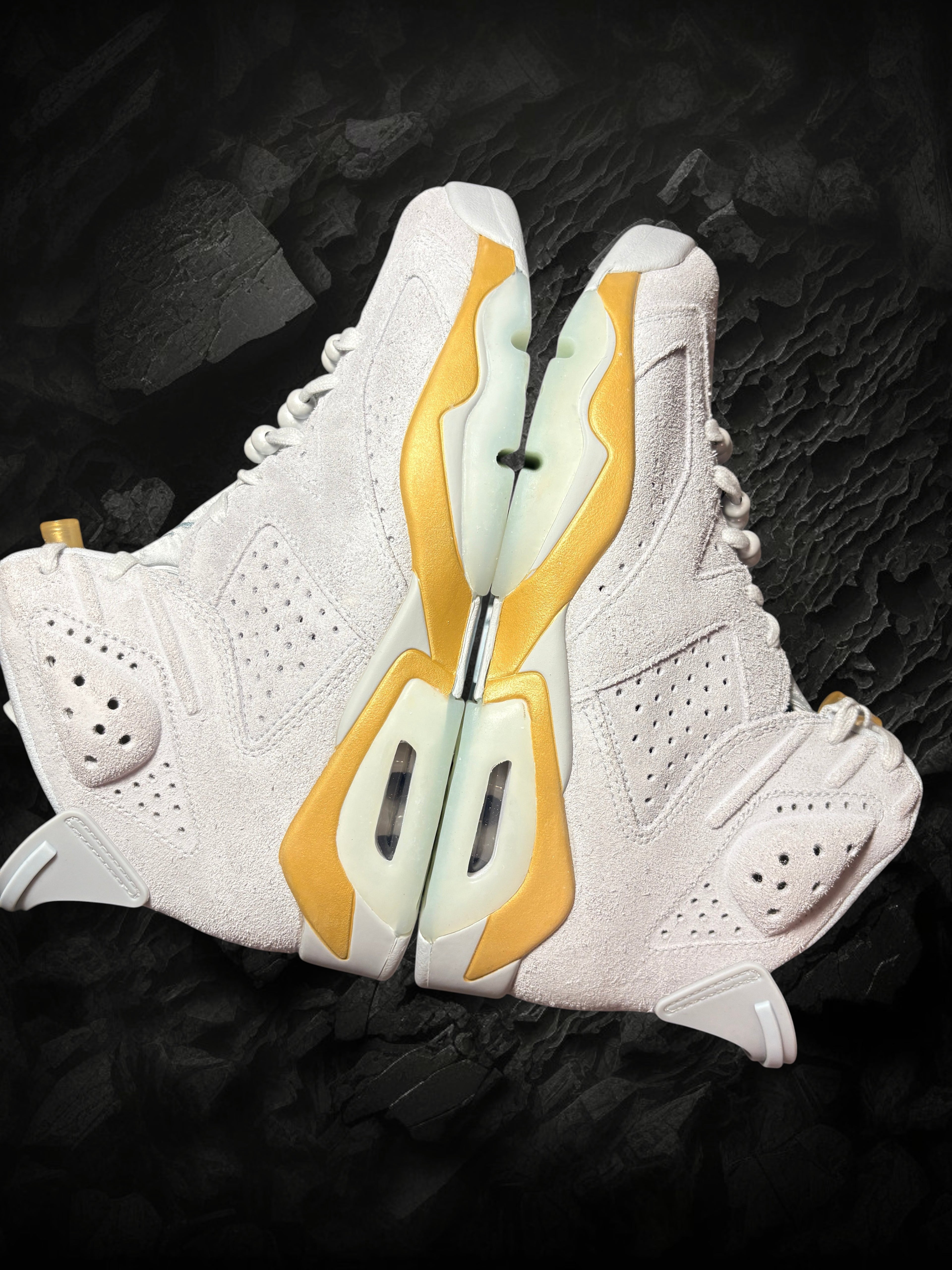 Air Jordan 6 Retro Craft "Paris Olympics" Pure Platinium/Glacier Blue– Taille 40.5 (Neuve / Boîte abîmée)