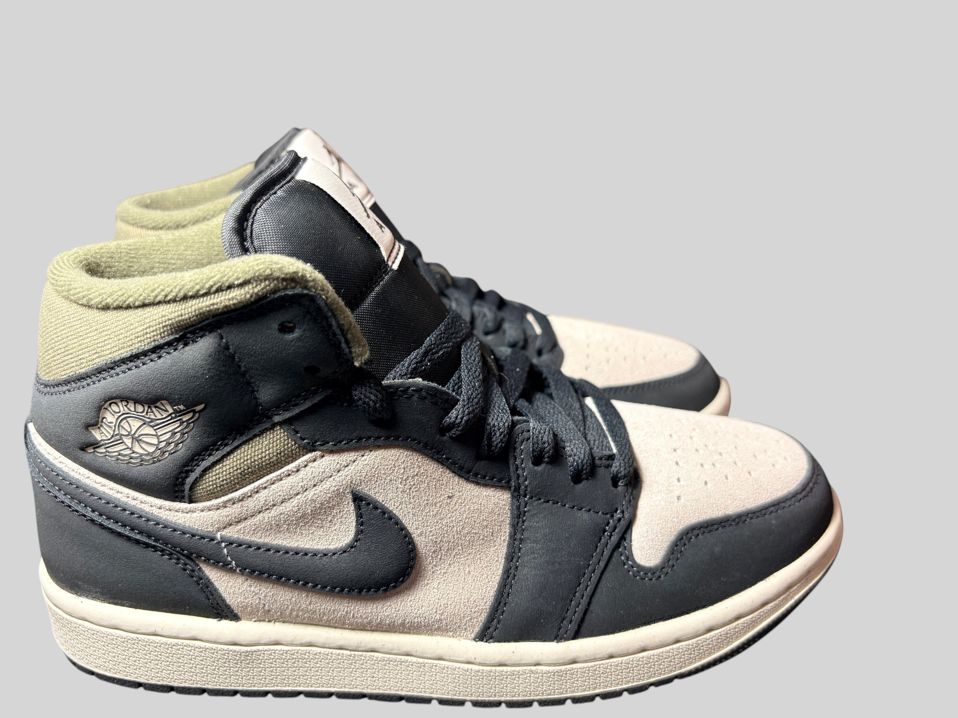 Air Jordan 1 Mid SE Light Orewood Brown Off Noir Medium Olive - Taille 39 AIR JORDAN