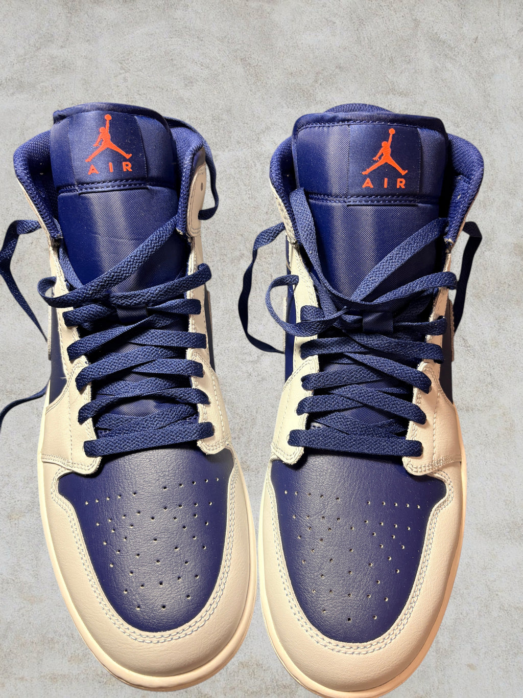 Air Jordan 1 Mid Blue Void Pure Platinum Taille 46