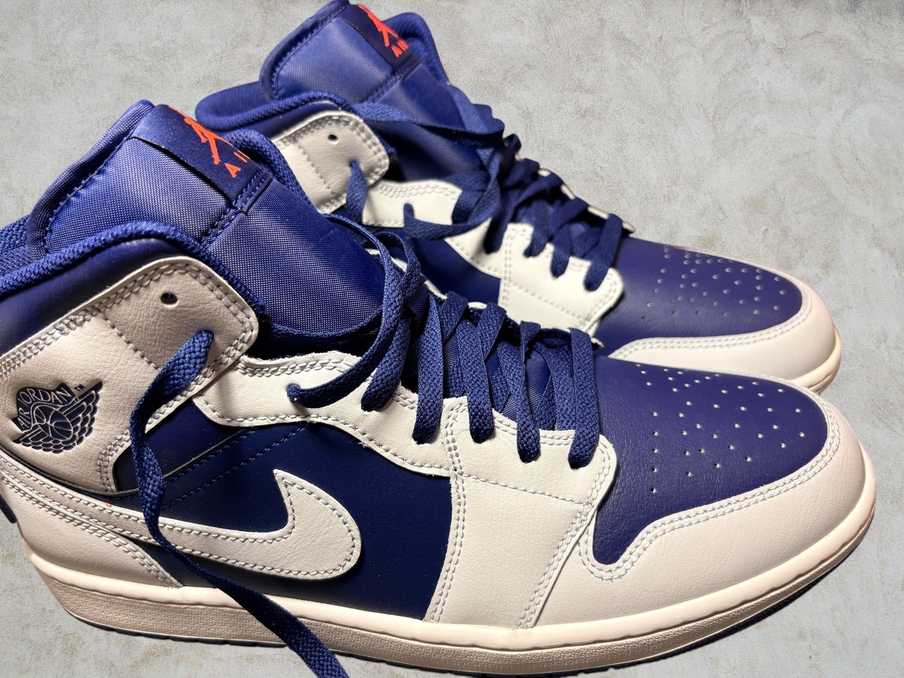 Air Jordan 1 Mid Blue Void Pure Platinum Taille 46