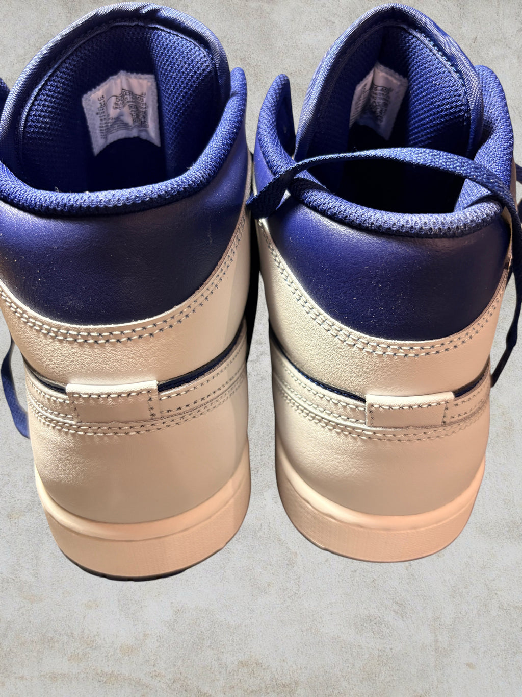 Air Jordan 1 Mid Blue Void Pure Platinum Taille 46