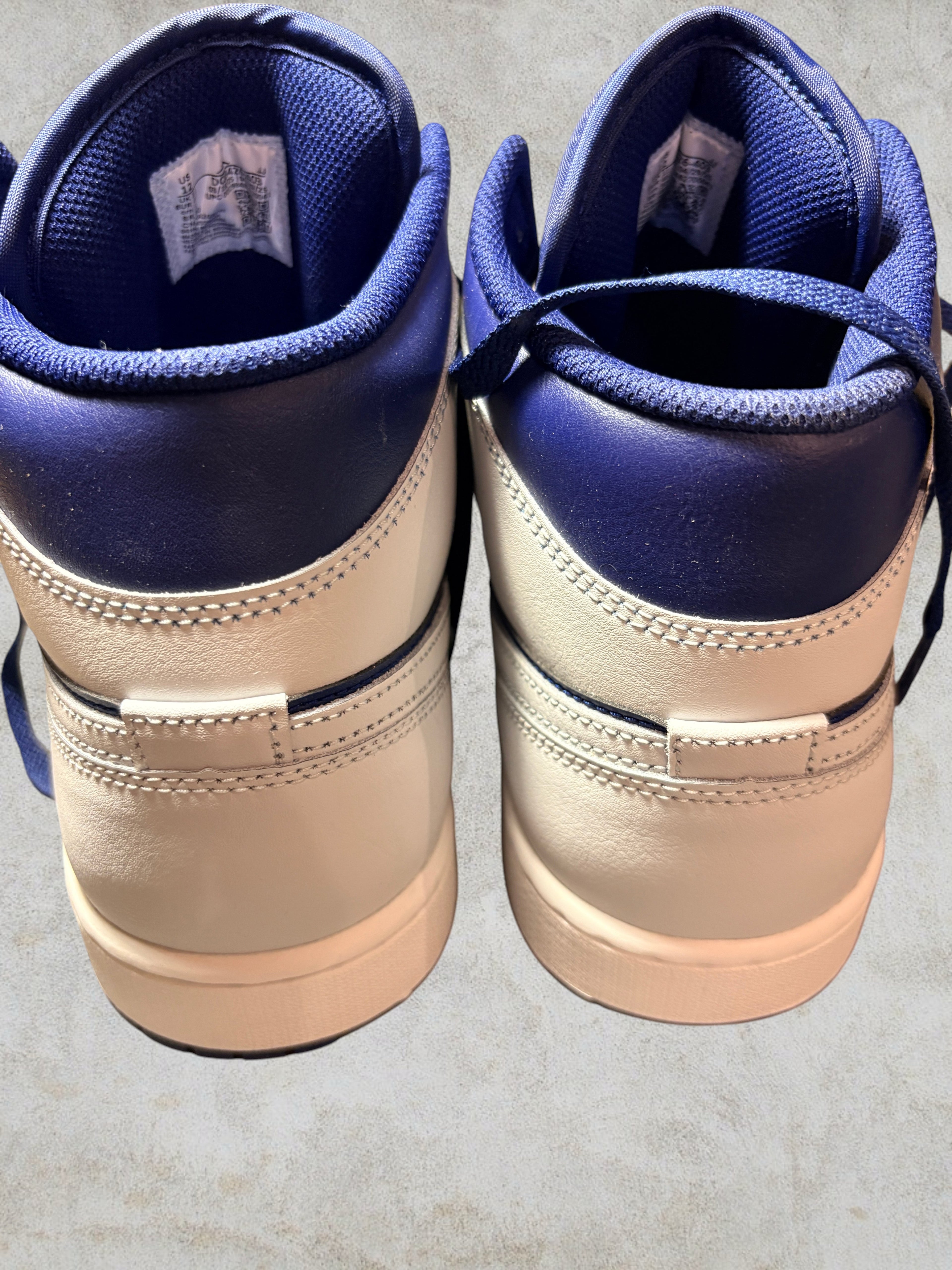 Air Jordan 1 Mid Blue Void Pure Platinum Taille 46