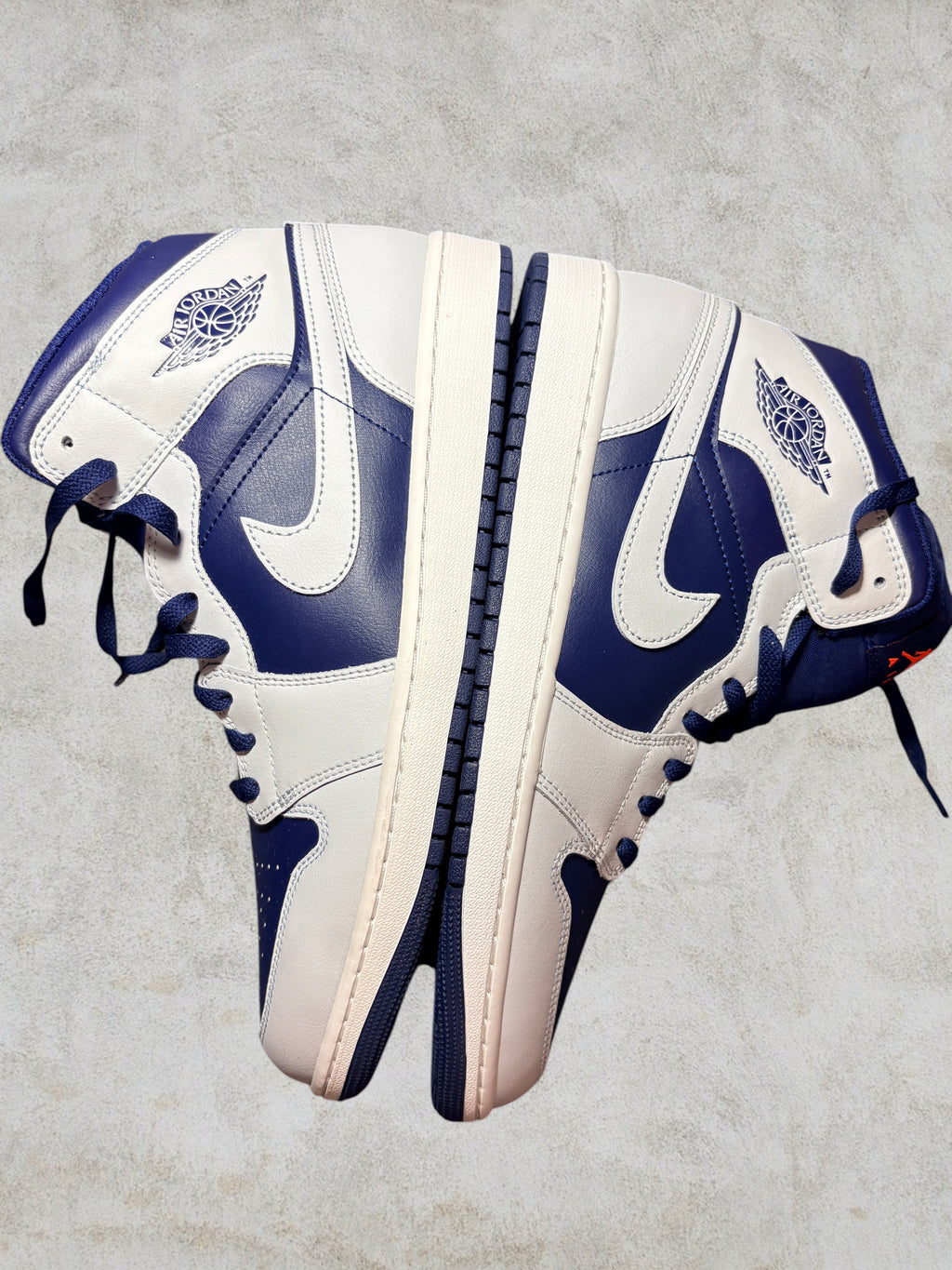Air Jordan 1 Mid Blue Void Pure Platinum Taille 46