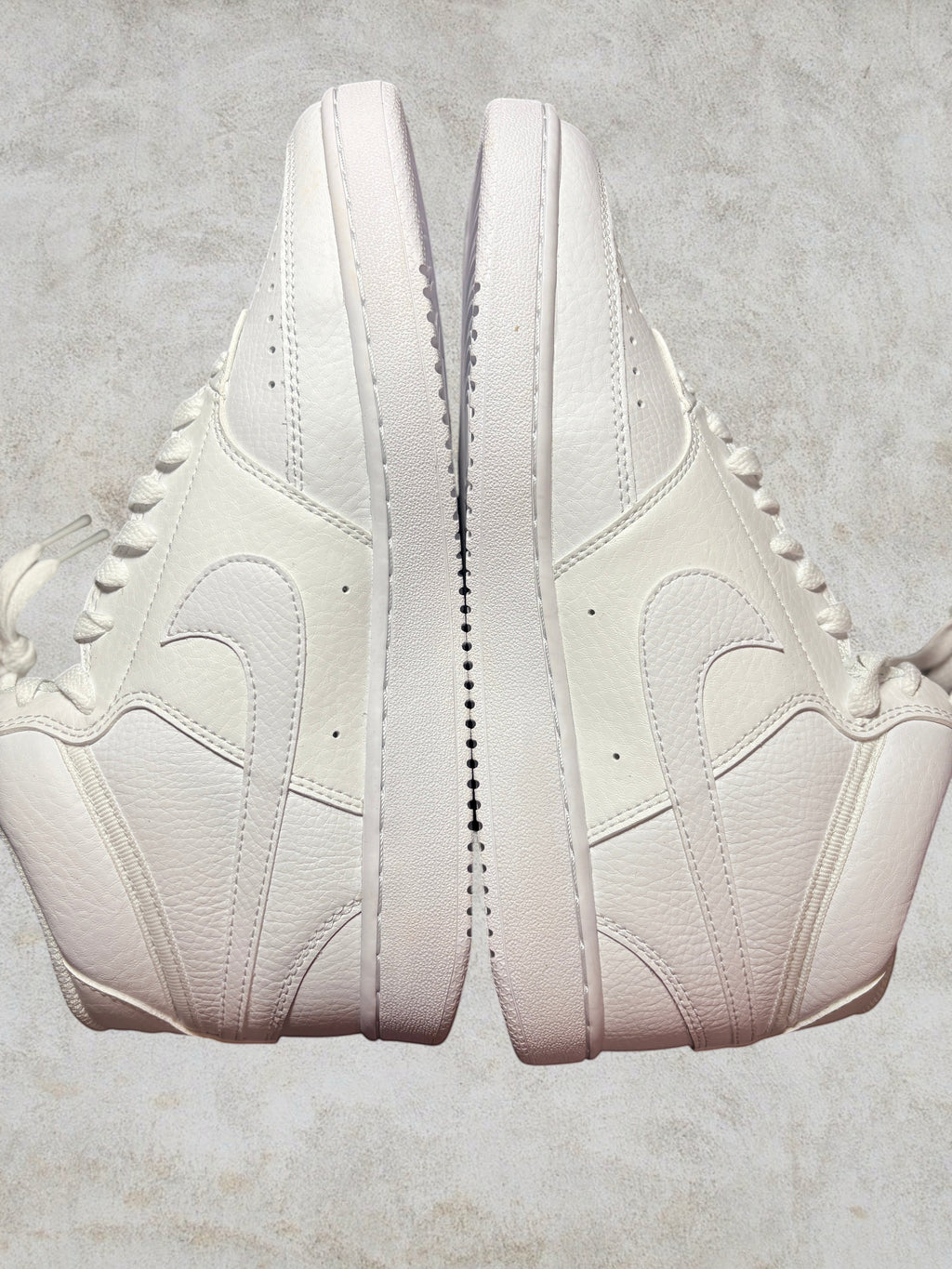Baskets Nike Court Vision Mid Femme - "Triple White" - Neuves