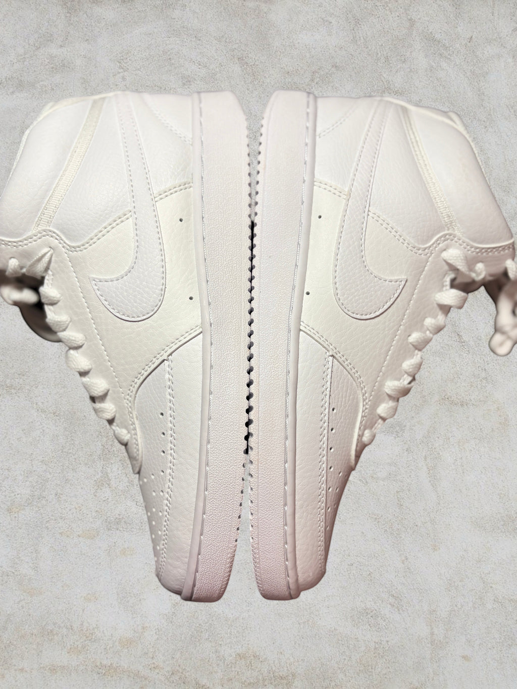 Baskets Nike Court Vision Mid Femme - "Triple White" - Neuves