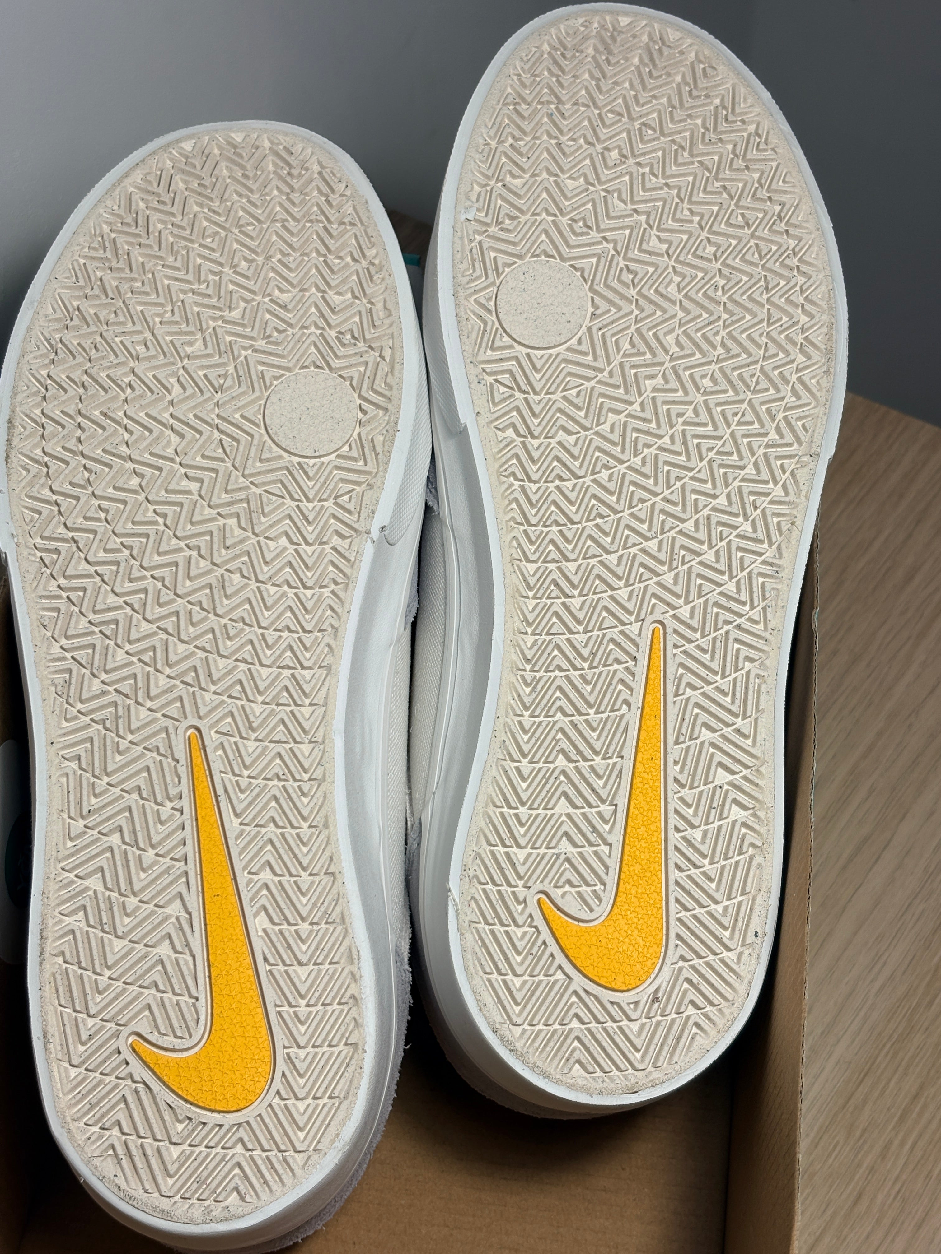Nike SB Malor (GS) Teinte Platinium/ Or Université – Taille 39 – Neuve avec boîte (sans couvercle)