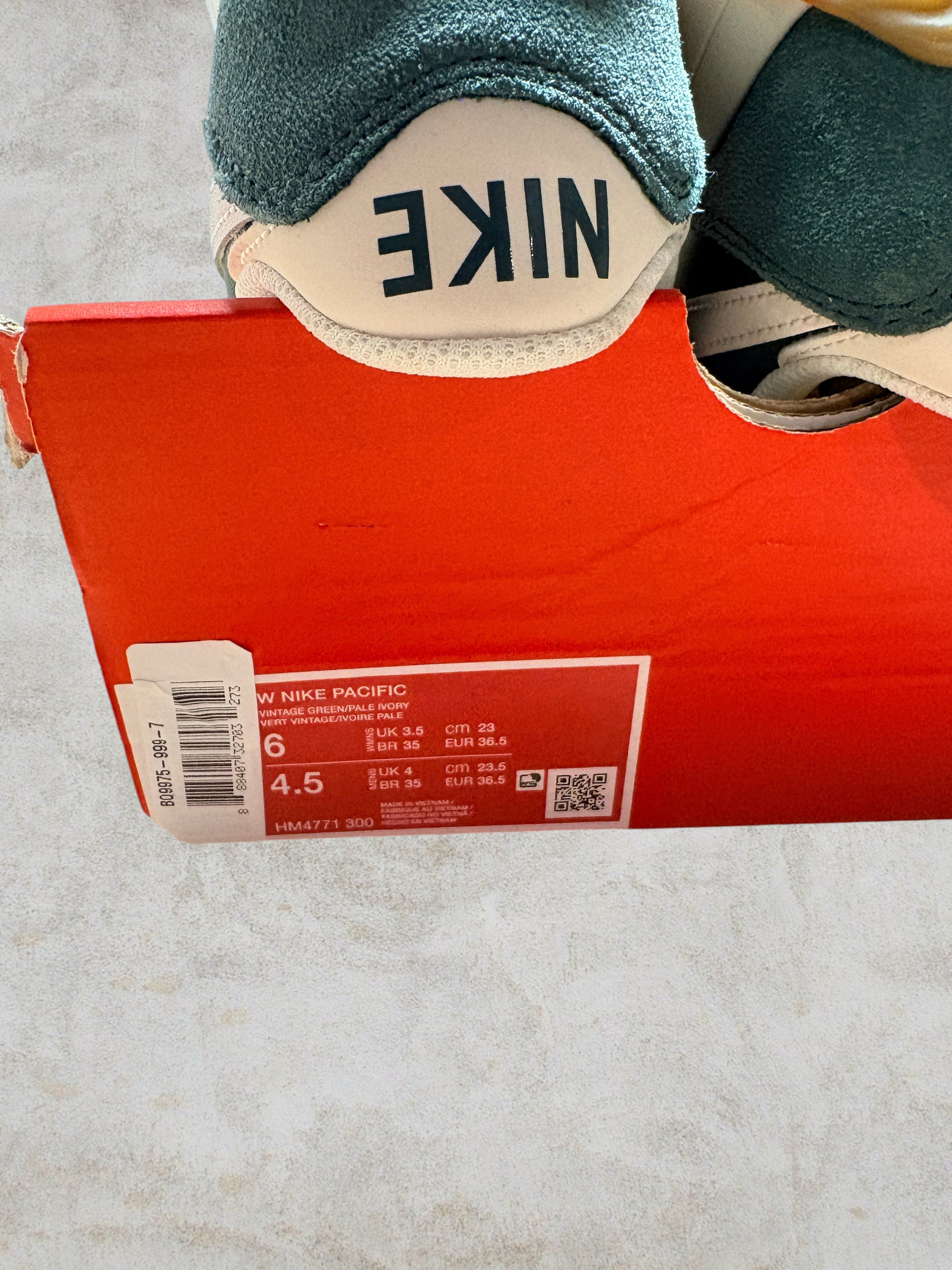 Baskets Pacific "Vintage Green" – Pointure 36.5 (Neuve)