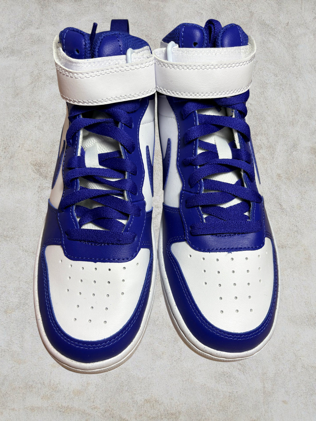 Baskets Nike Court Borough Mid 2 (GS) – Blanc & Bleu – Pointure 39