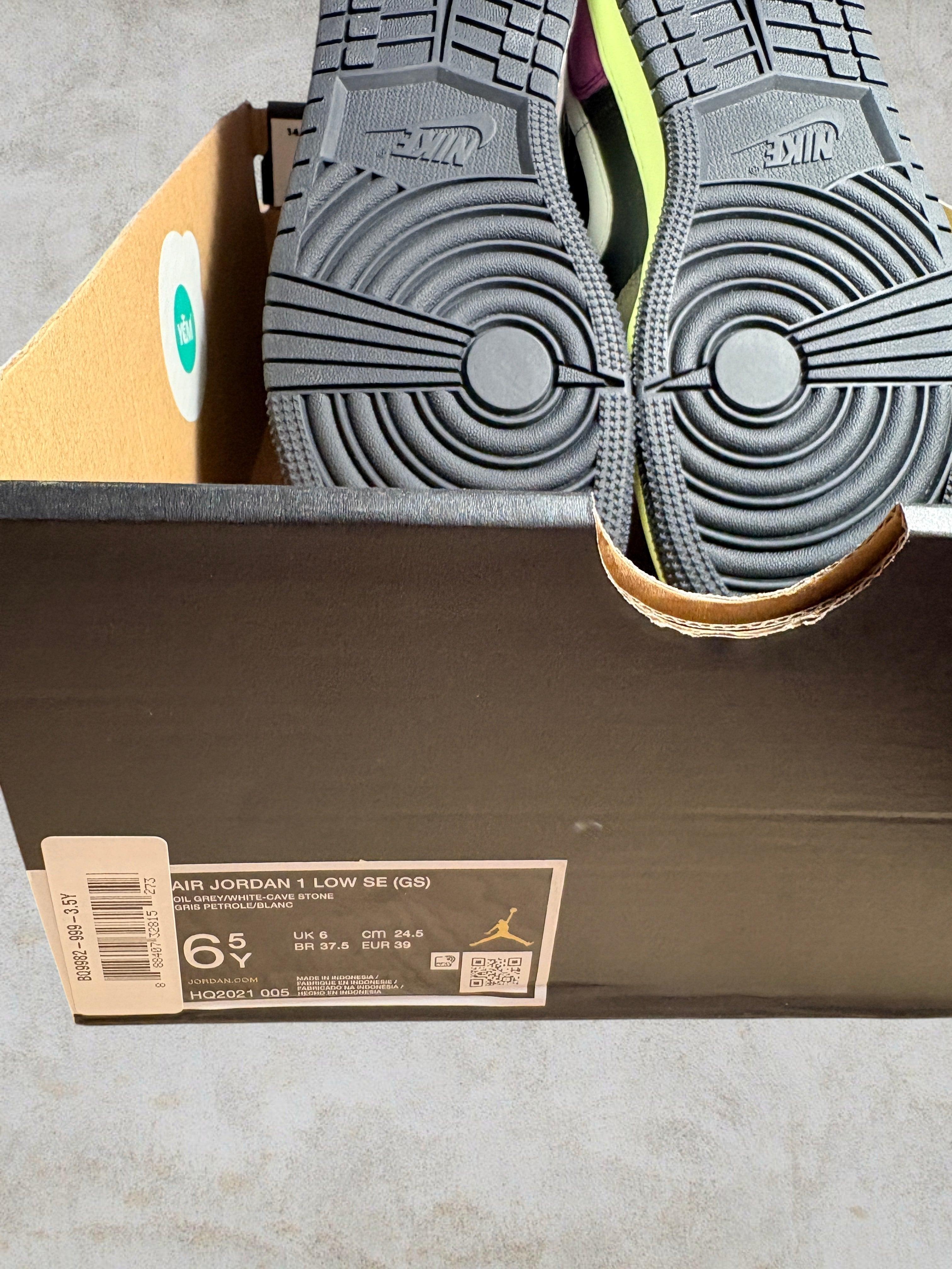 Air Jordan 1 Low SE GS "Tokyo Bio Hack 2.0" – Neuve (Taille 39)