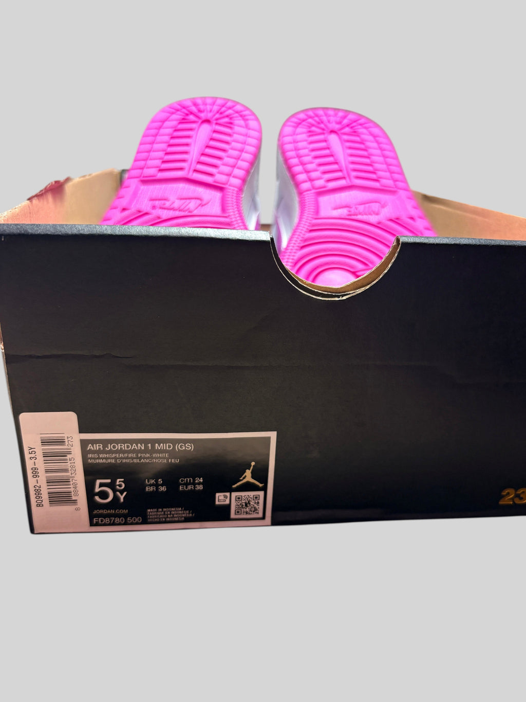 Air Jordan 1 Mid Fire Pink (GS) – Neuve – Taille 38 AIR JORDAN