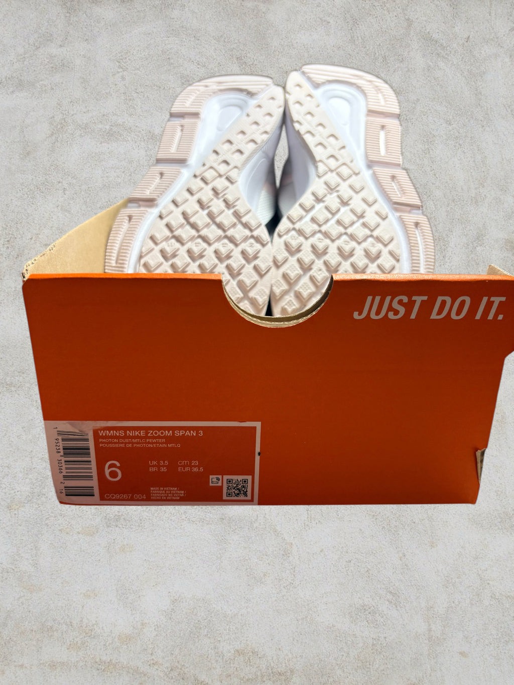 Nike Zoom Span 3 "Photon Dust Grey" – Taille 36.5 (CQ9267-004)