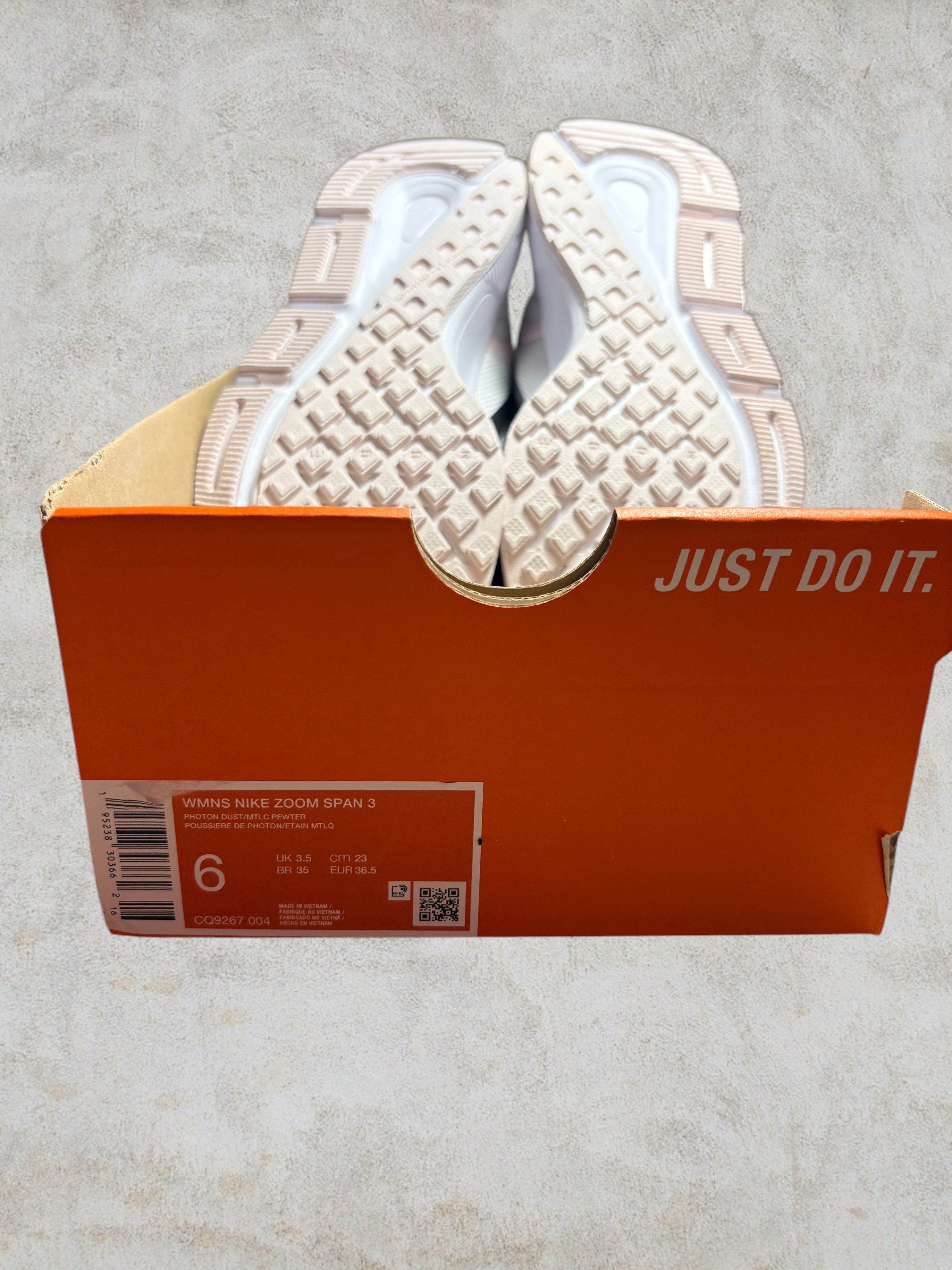 Nike Zoom Span 3 "Photon Dust Grey" – Taille 36.5 (CQ9267-004)
