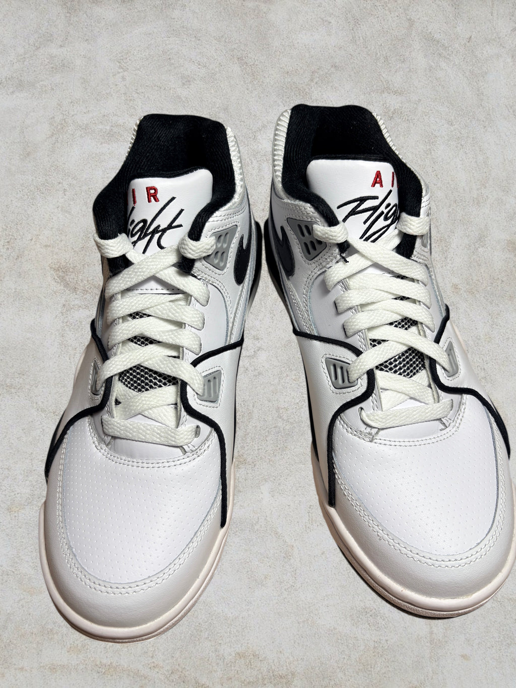 Nike Air Flight 89 GS White Black Wolf Grey (HF0406-102) – Neuve