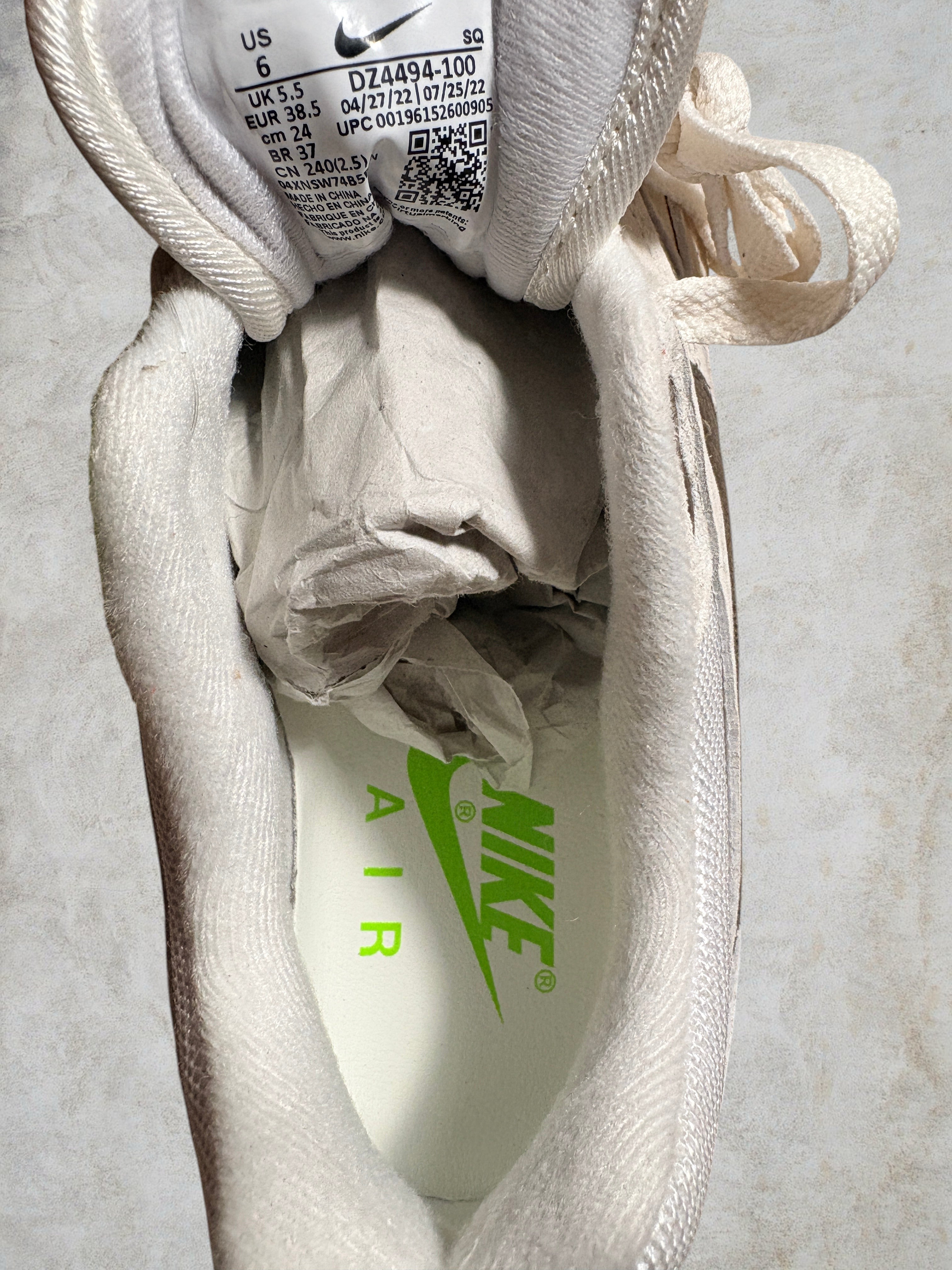 Air Max 1 PRM Sail Ironstone (38.5) - Neuve