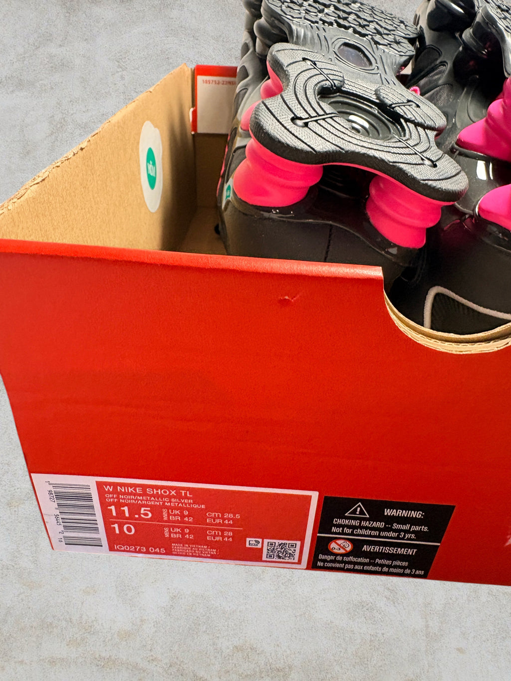 Nike Shox TL Black Hyper Pink Silver