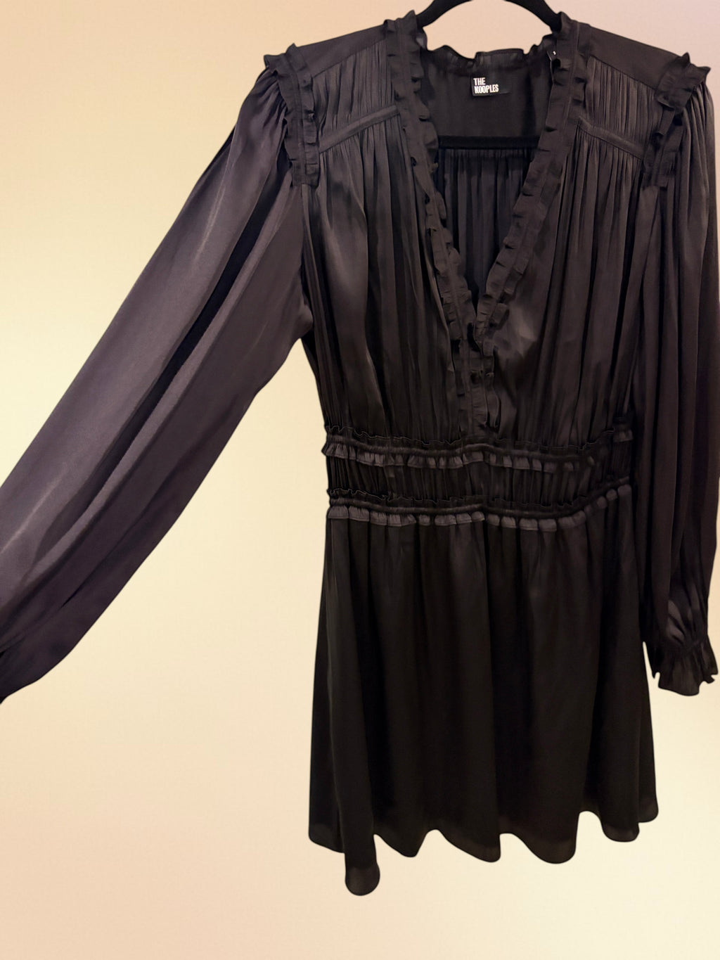 The Kooples - Robe courte fluide - Noir intense - Neuve avec étiquette The Kooples