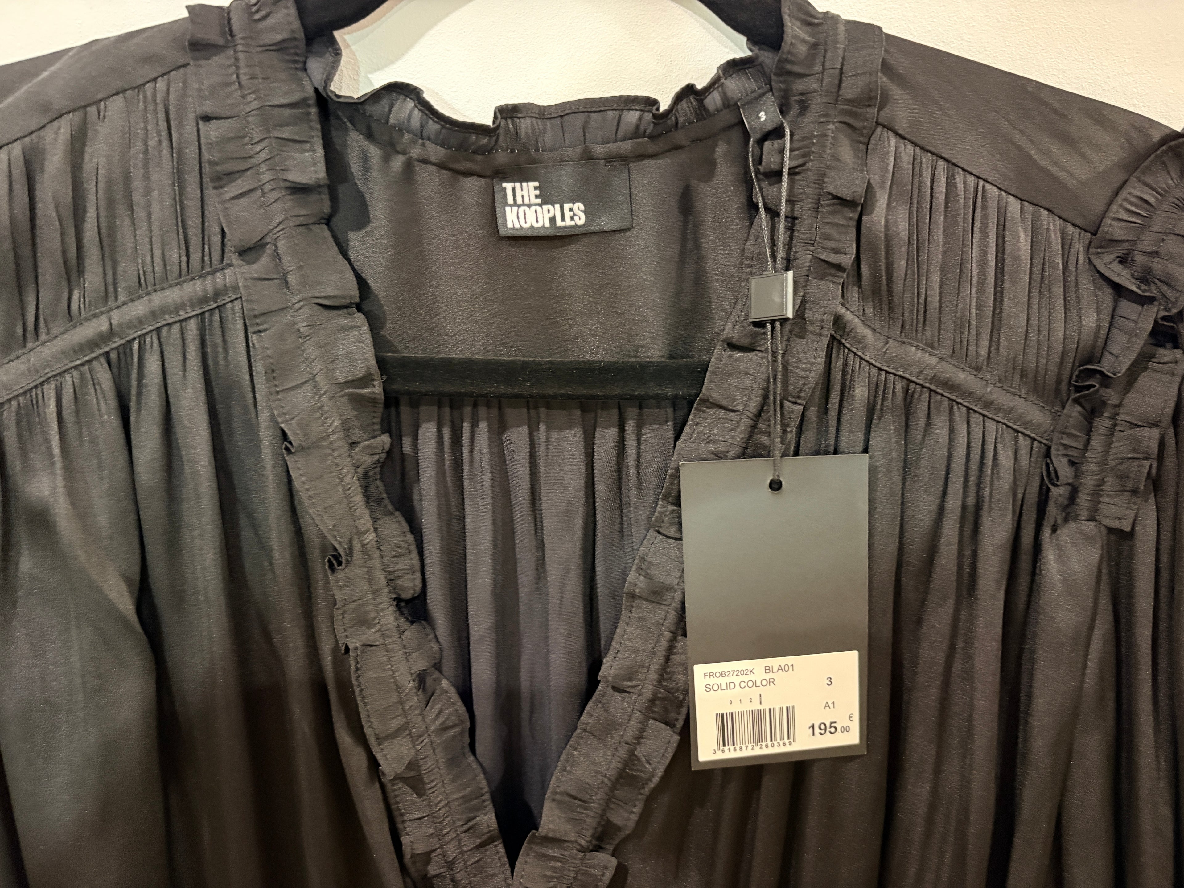 Robe Courte Noire en Viscose - The Kooples - Taille 3 (40)