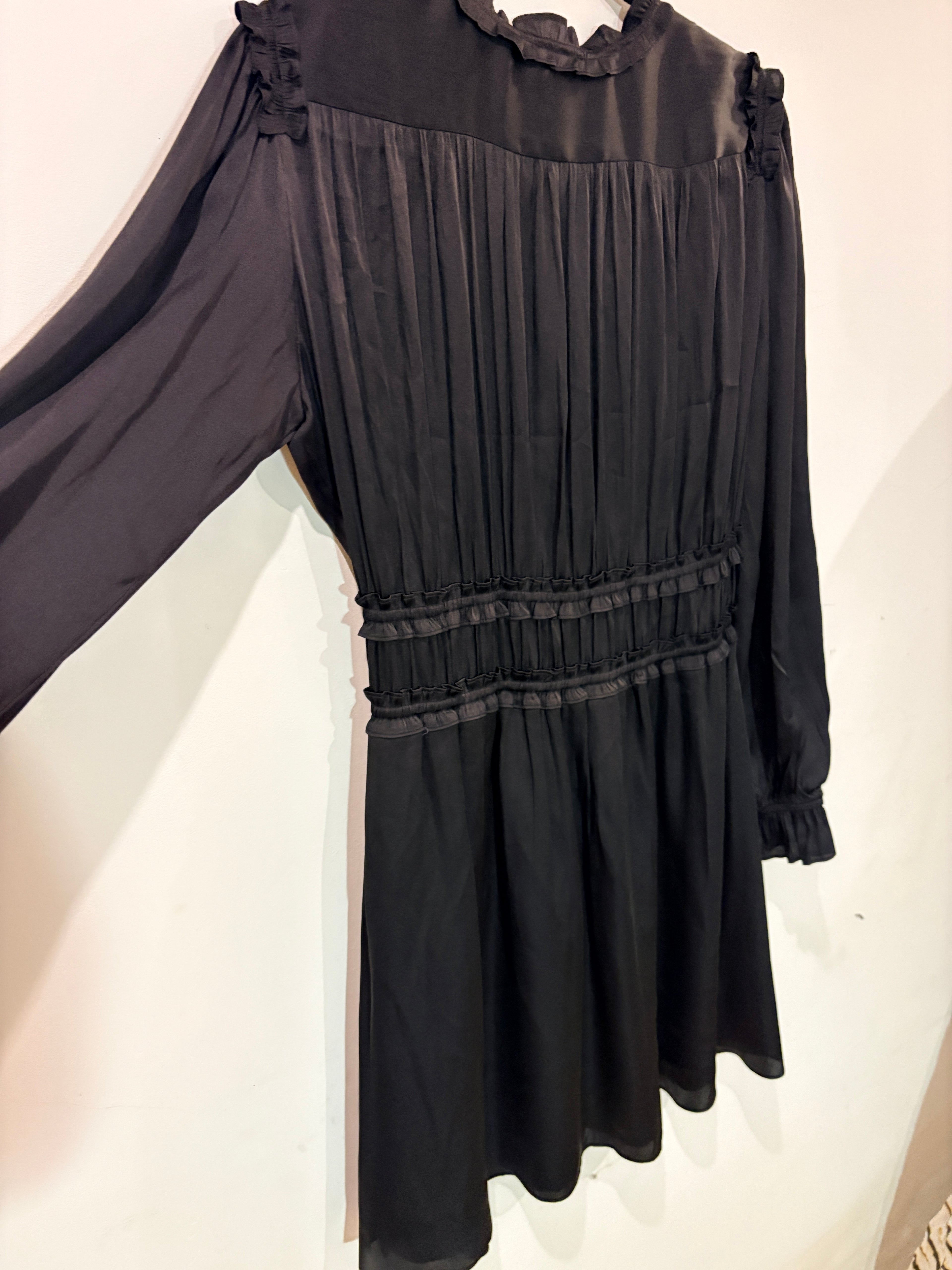 Robe Courte Noire en Viscose - The Kooples - Taille 3 (40)